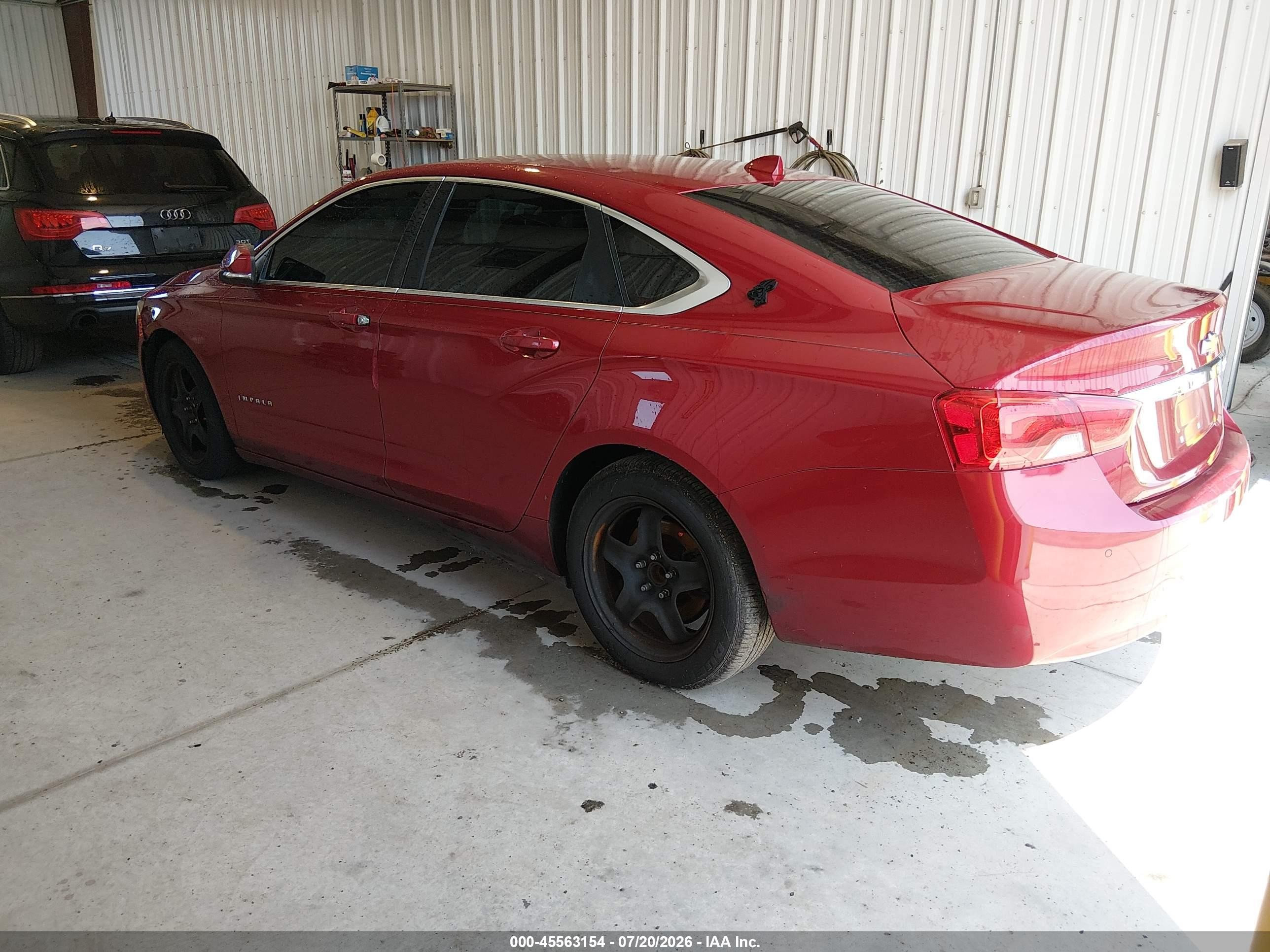 2014 Chevrolet Impala 2lt Red vin: 2G1125S36E9216864