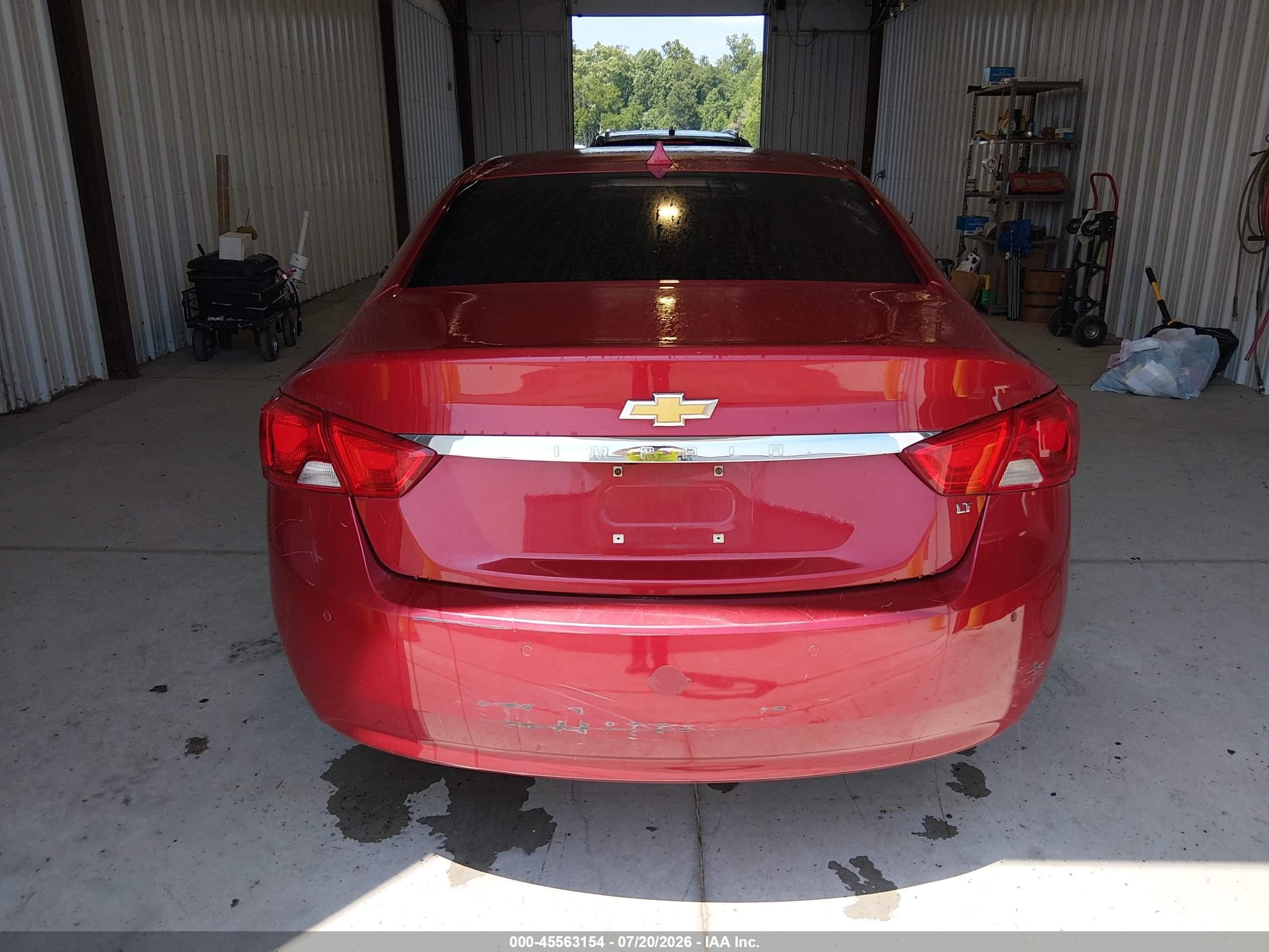 2014 Chevrolet Impala 2lt Red vin: 2G1125S36E9216864