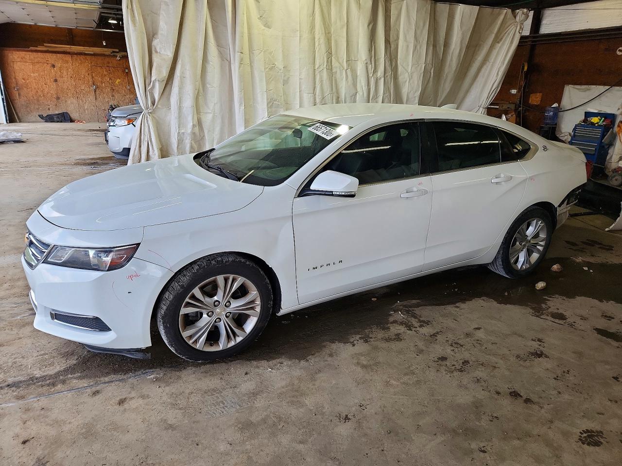 2015 Chevrolet Impala Lt White vin: 2G1125S36F9129063