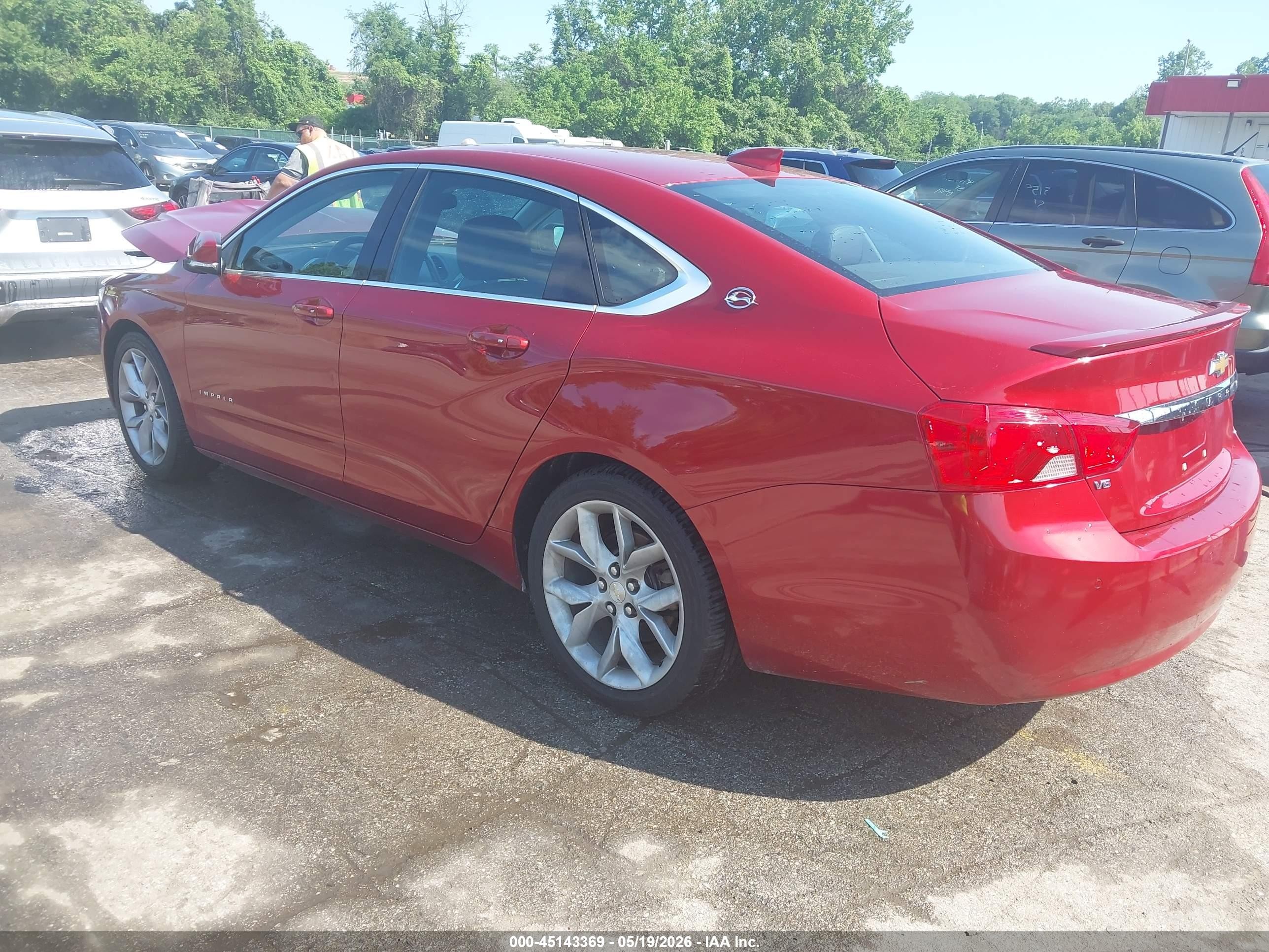 2015 Chevrolet Impala 2lt Red vin: 2G1125S36F9212444