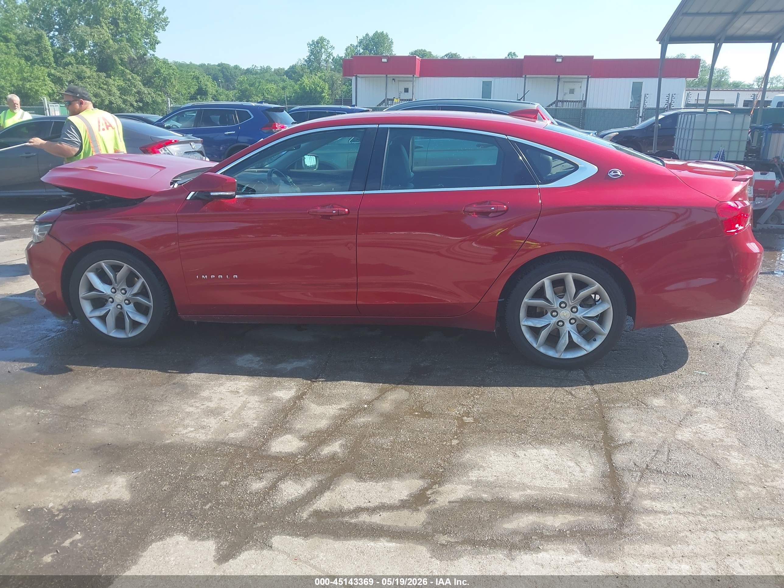 2015 Chevrolet Impala 2lt Red vin: 2G1125S36F9212444