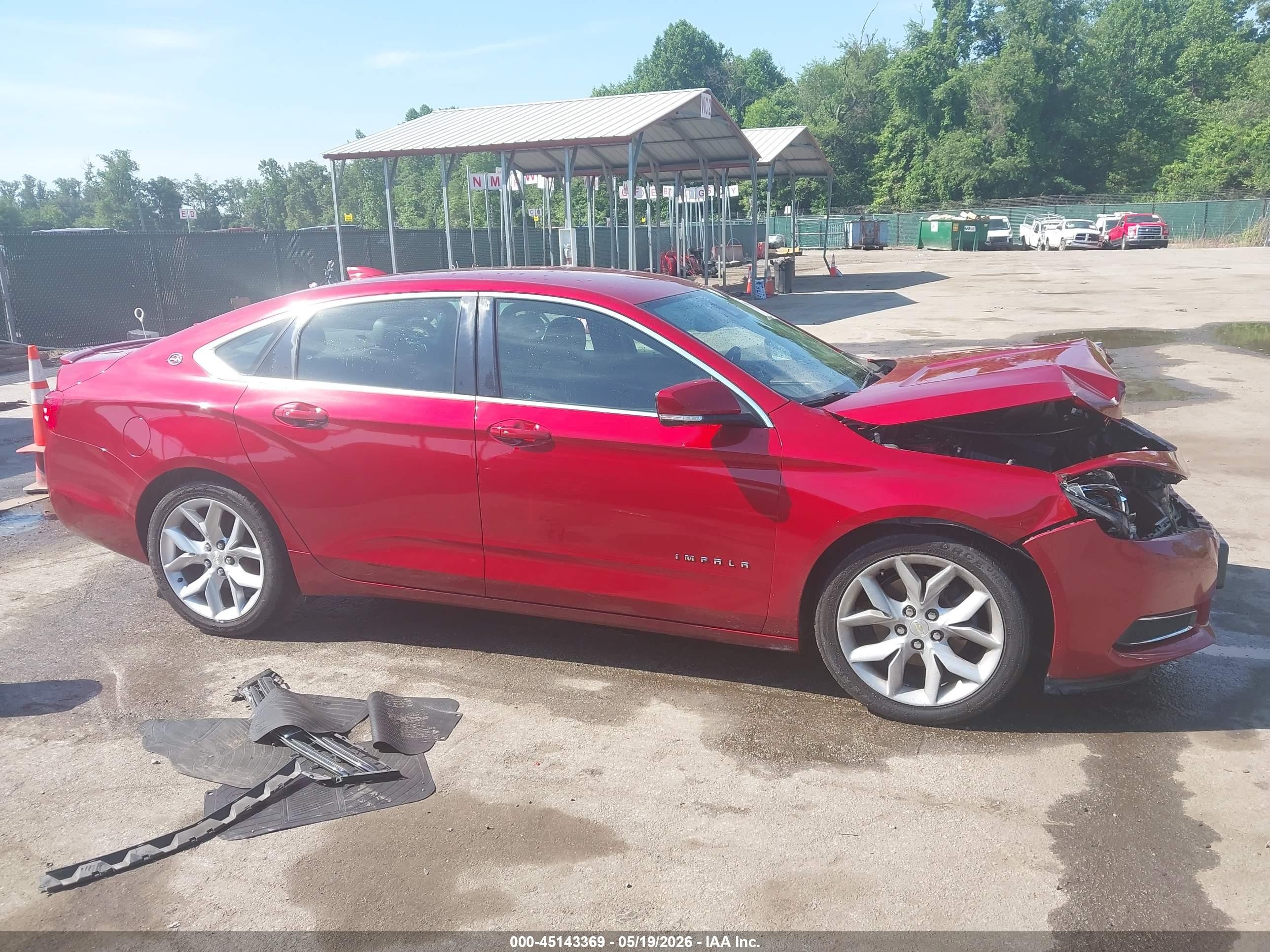 2015 Chevrolet Impala 2lt Red vin: 2G1125S36F9212444