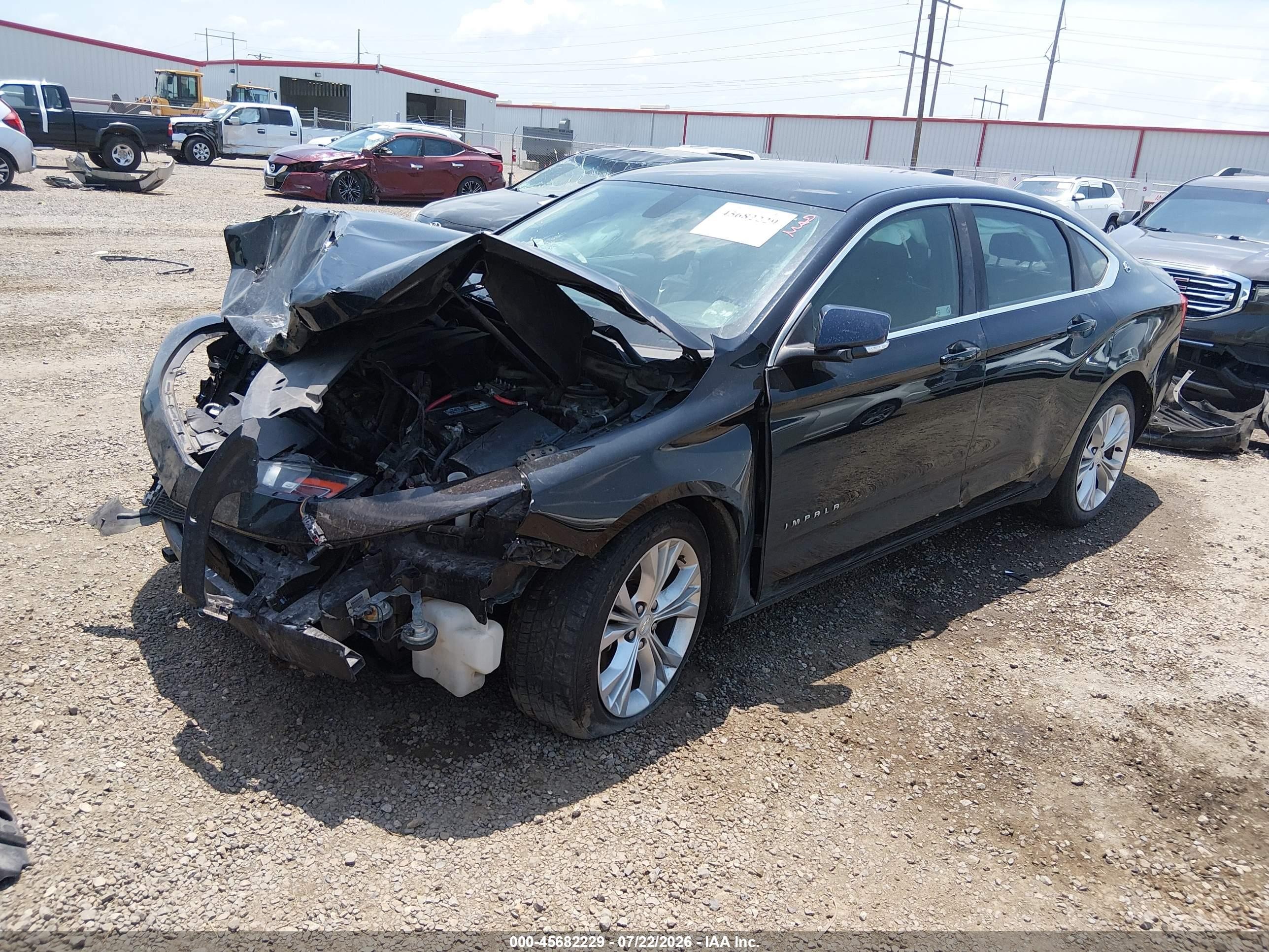 2015 Chevrolet Impala 2lt Black vin: 2G1125S36F9268402