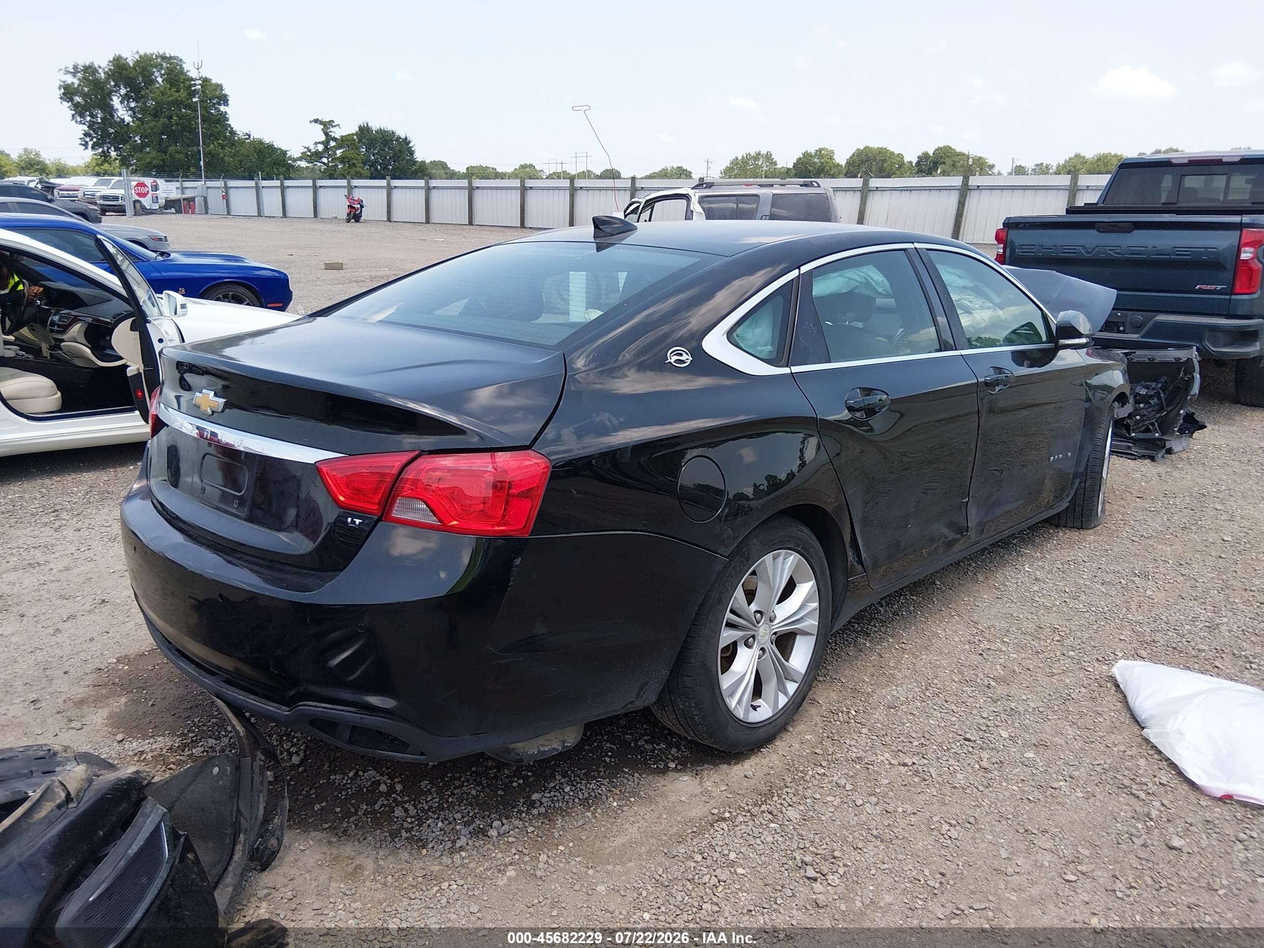 2015 Chevrolet Impala 2lt Black vin: 2G1125S36F9268402
