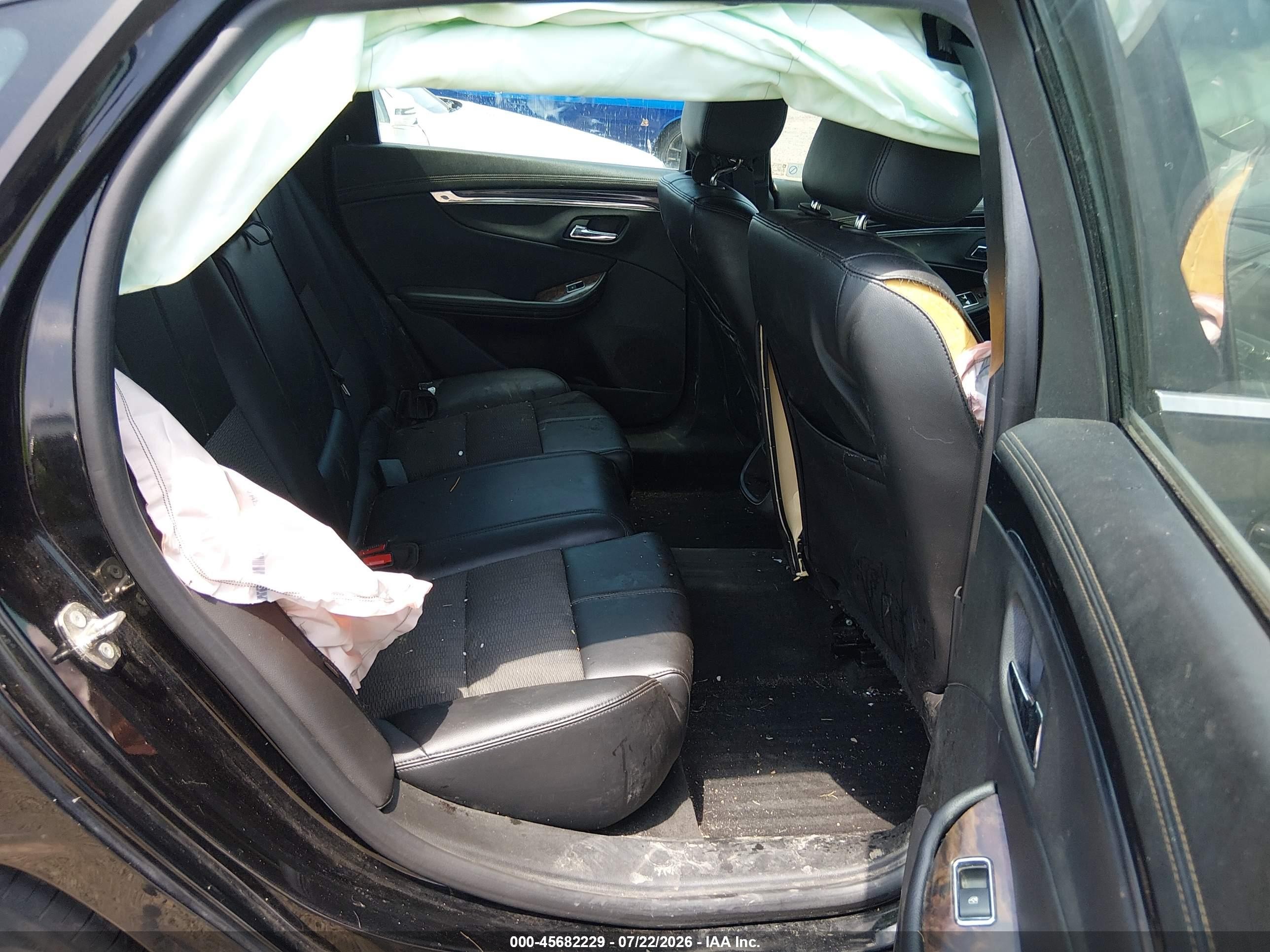 2015 Chevrolet Impala 2lt Black vin: 2G1125S36F9268402