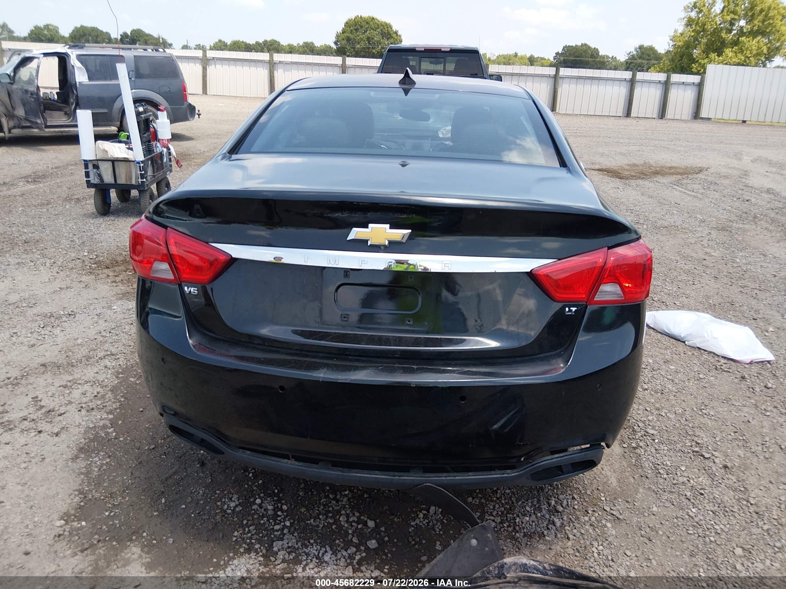 2015 Chevrolet Impala 2lt Black vin: 2G1125S36F9268402