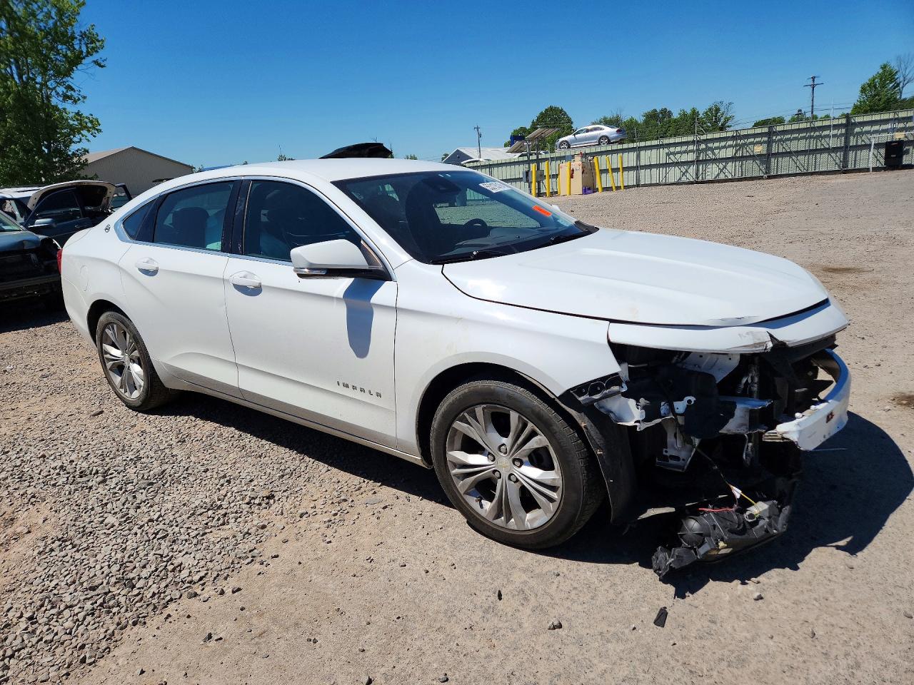 2015 Chevrolet Impala Lt White vin: 2G1125S36F9296510