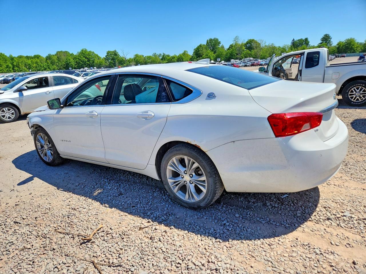2015 Chevrolet Impala Lt White vin: 2G1125S36F9296510