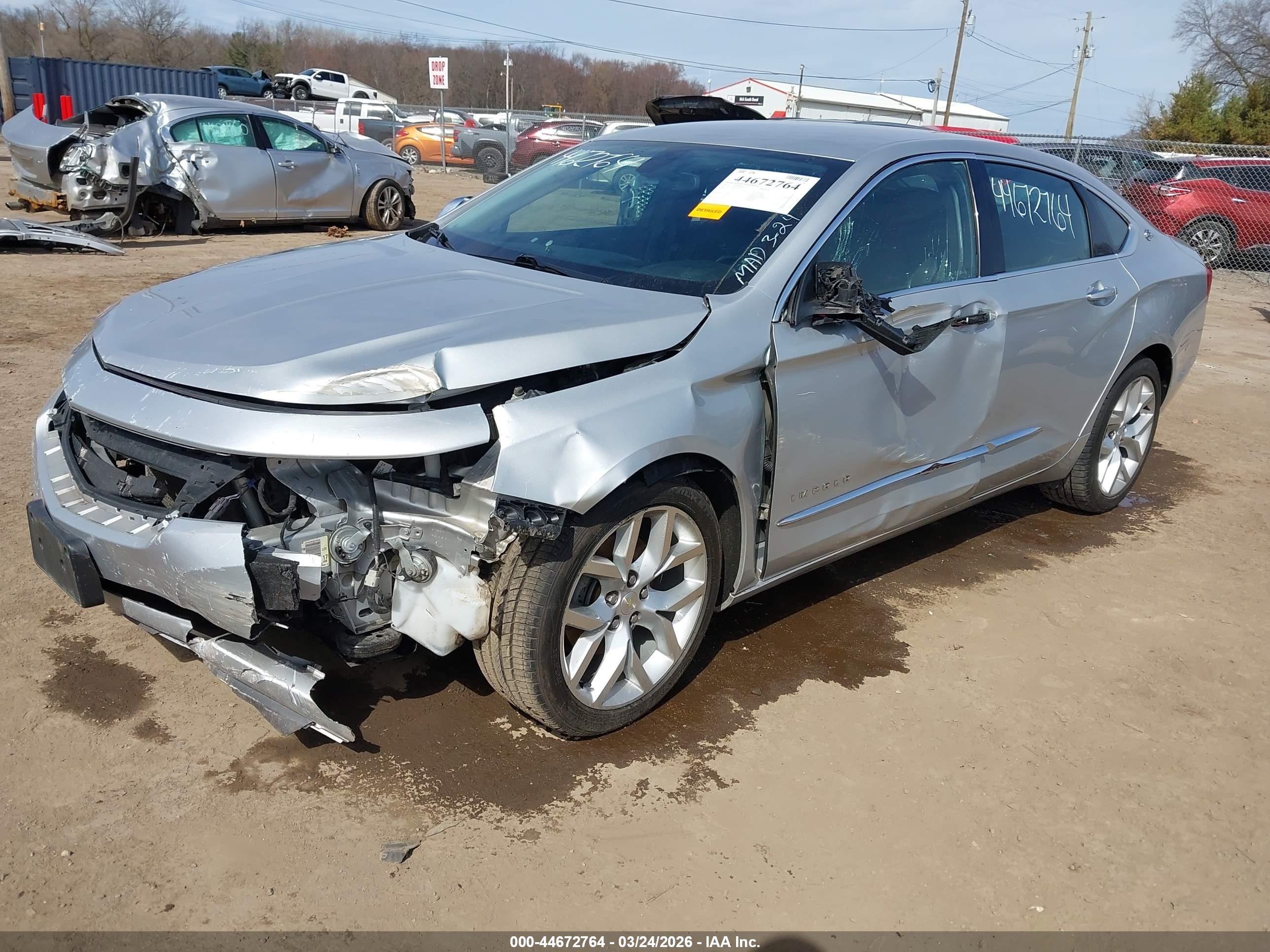 2018 Chevrolet Impala 2lz Silver vin: 2G1125S36J9141352