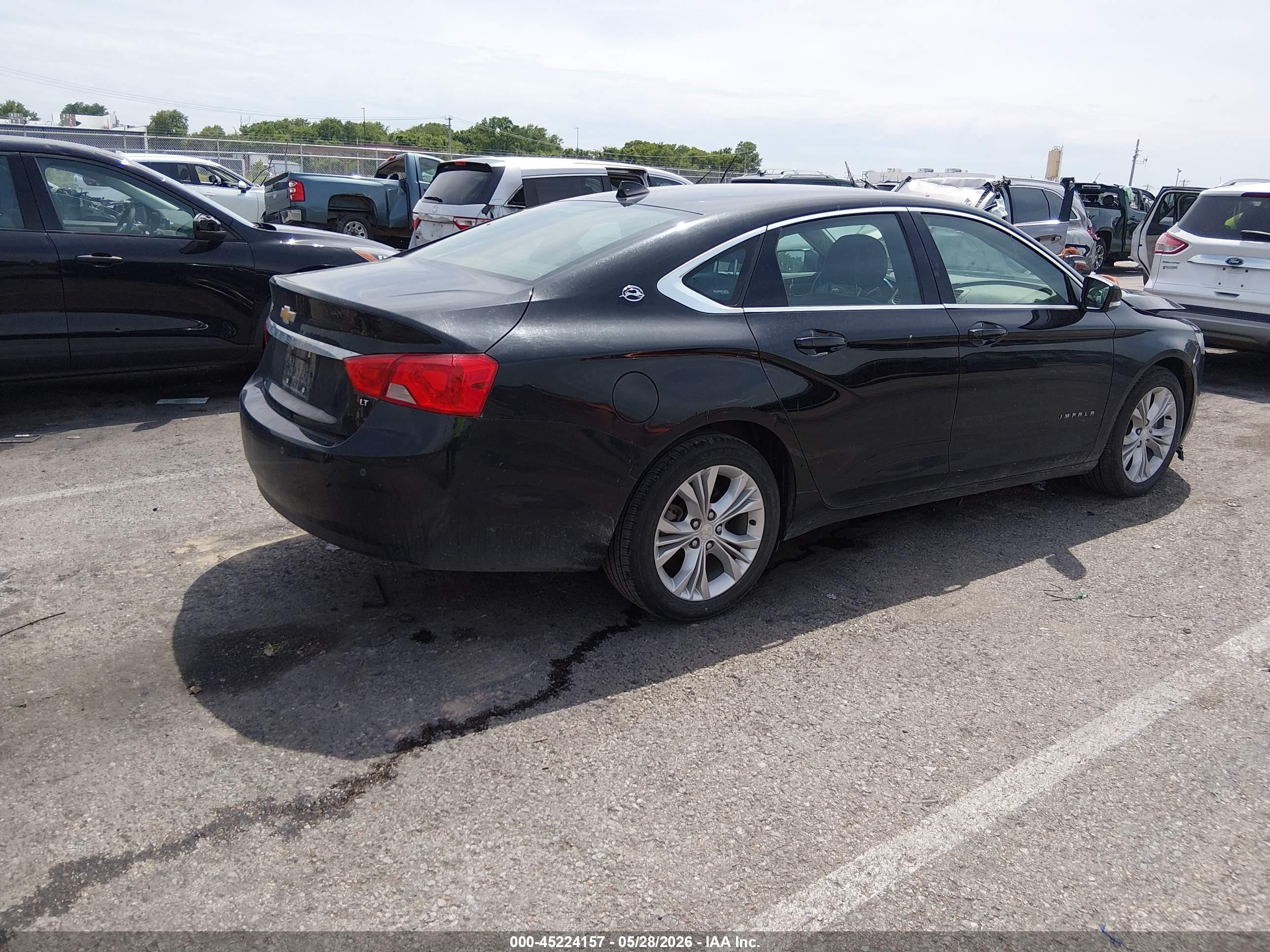 2014 Chevrolet Impala 2lt Black vin: 2G1125S37E9114148