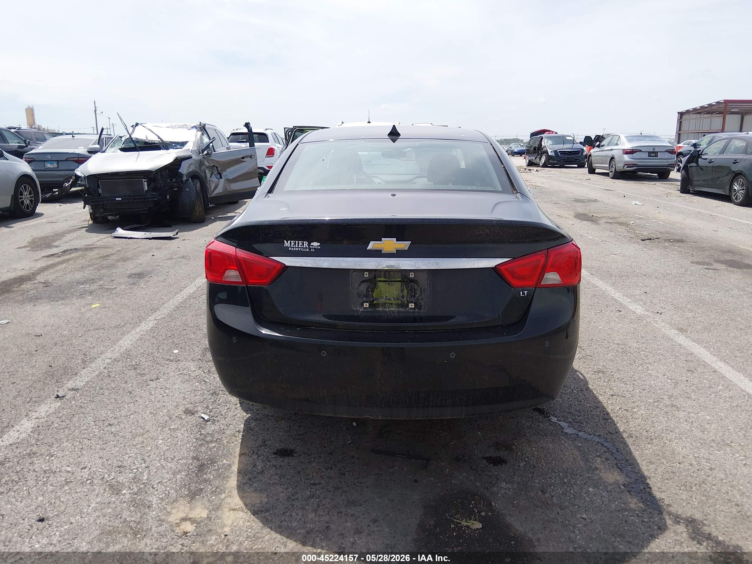 2014 Chevrolet Impala 2lt Black vin: 2G1125S37E9114148