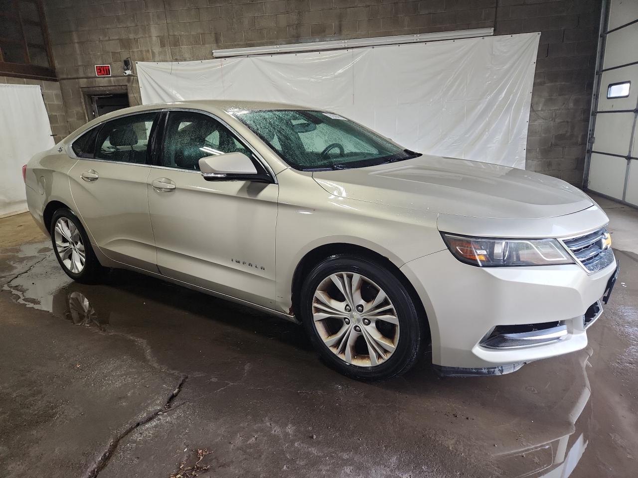 2014 Chevrolet Impala Lt Tan vin: 2G1125S37E9124419 Damage: Right Front Fender, Dent(S) W/No Paint Dmg, 7 To 8 Inches
