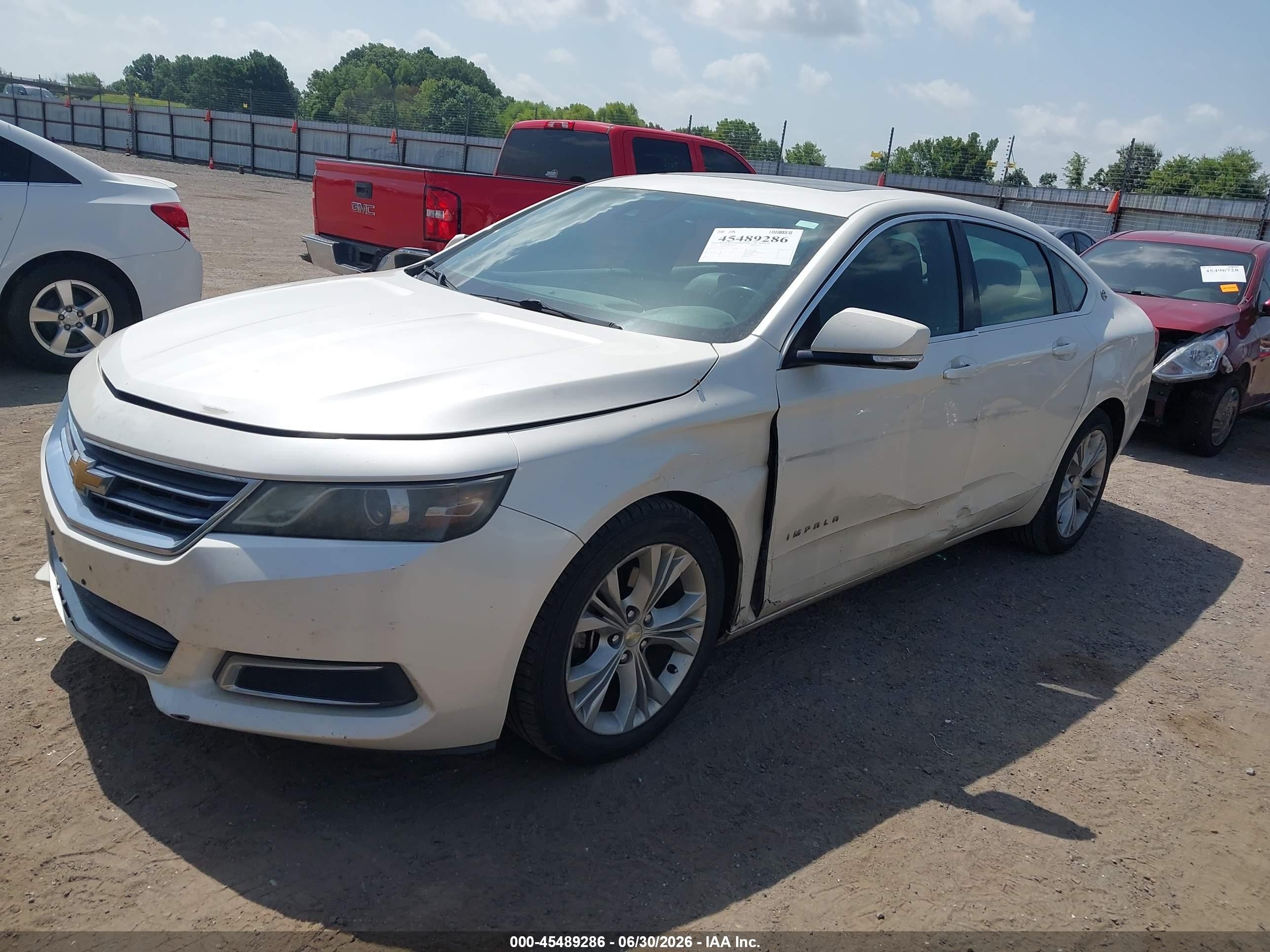 2014 Chevrolet Impala 2lt White vin: 2G1125S37E9145576