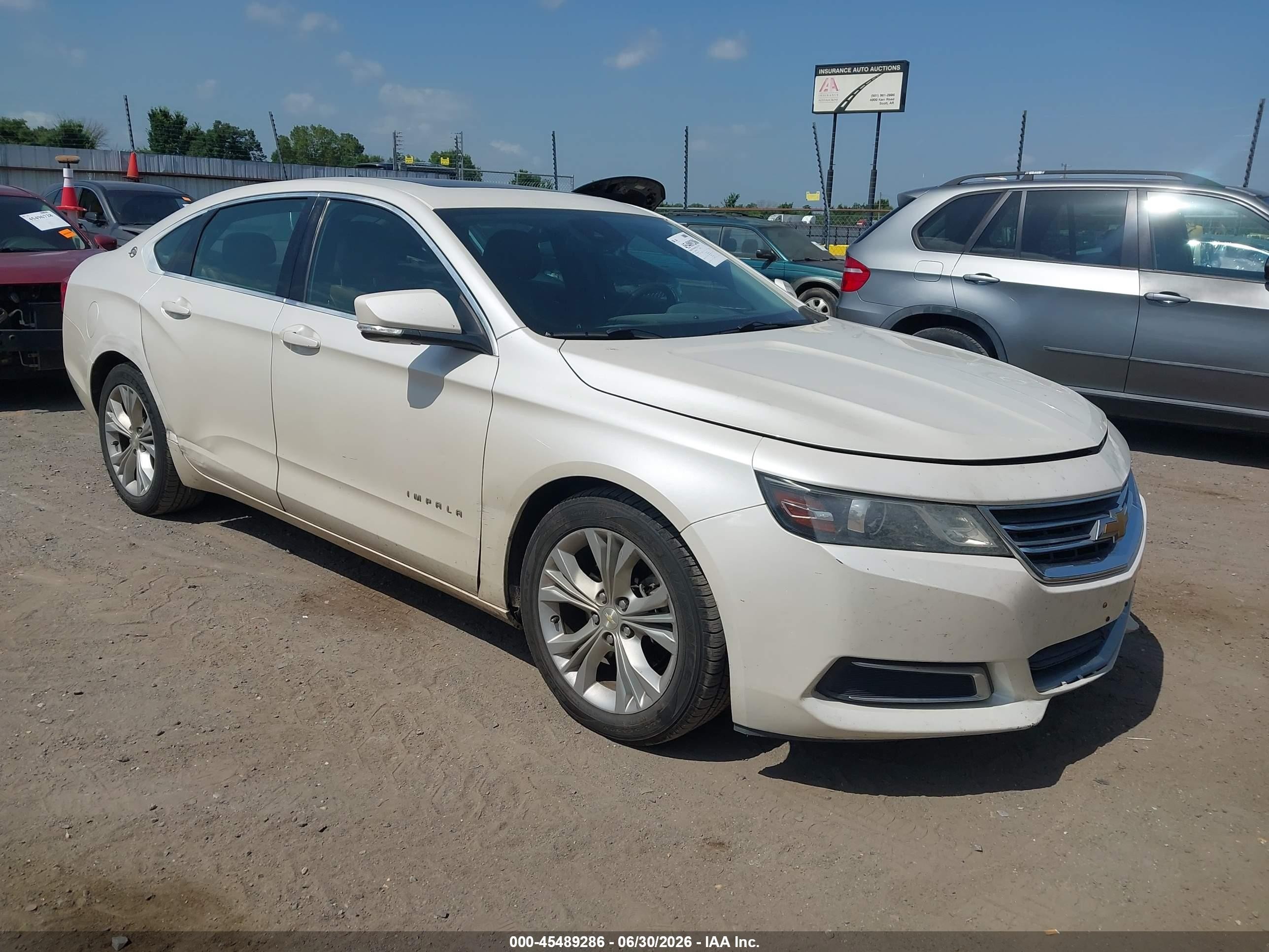 2014 Chevrolet Impala 2lt White vin: 2G1125S37E9145576