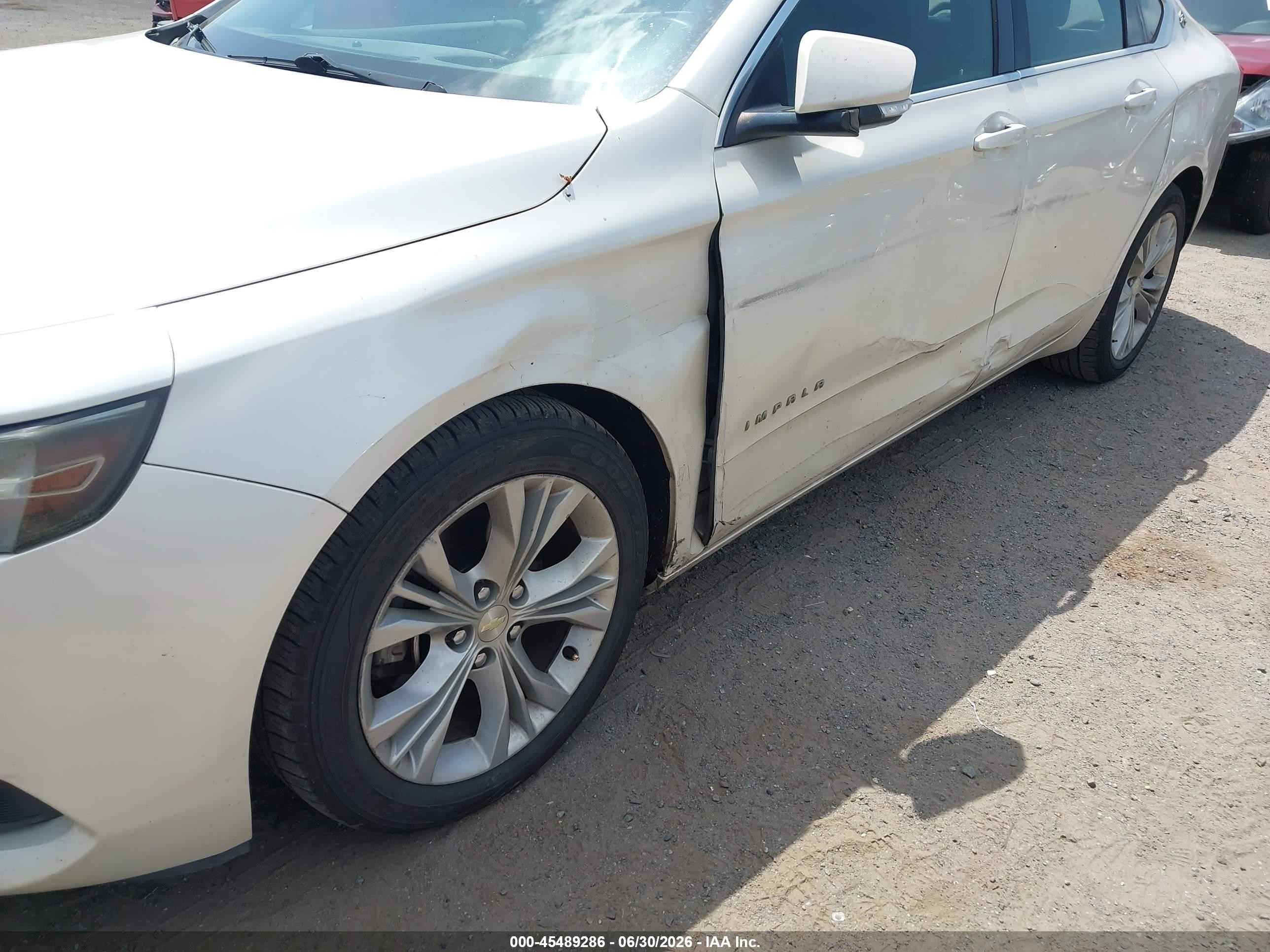 2014 Chevrolet Impala 2lt White vin: 2G1125S37E9145576
