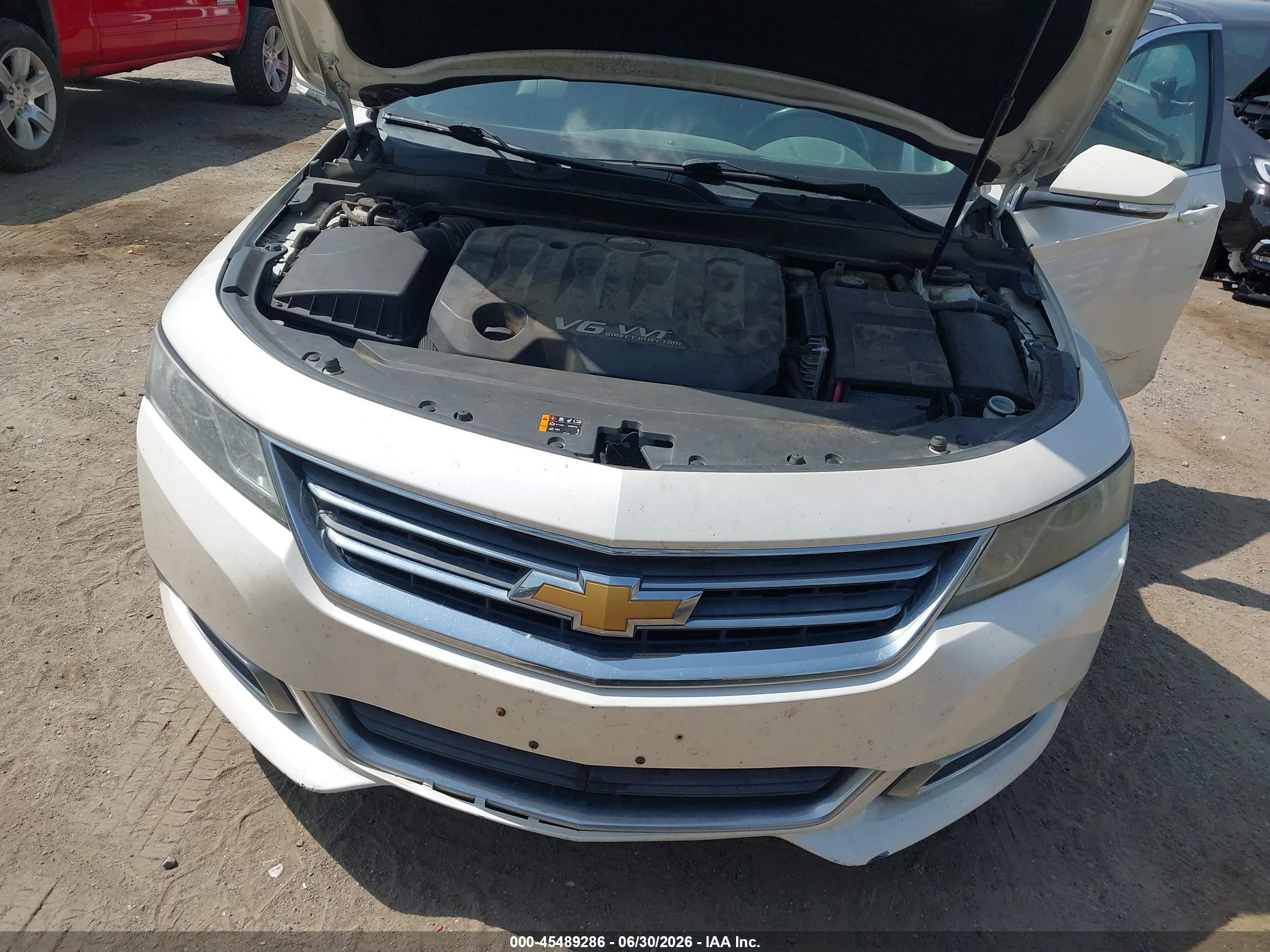 2014 Chevrolet Impala 2lt White vin: 2G1125S37E9145576