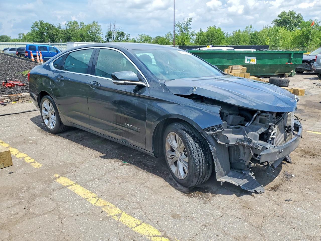 2014 Chevrolet Impala Lt Gray vin: 2G1125S37E9250120