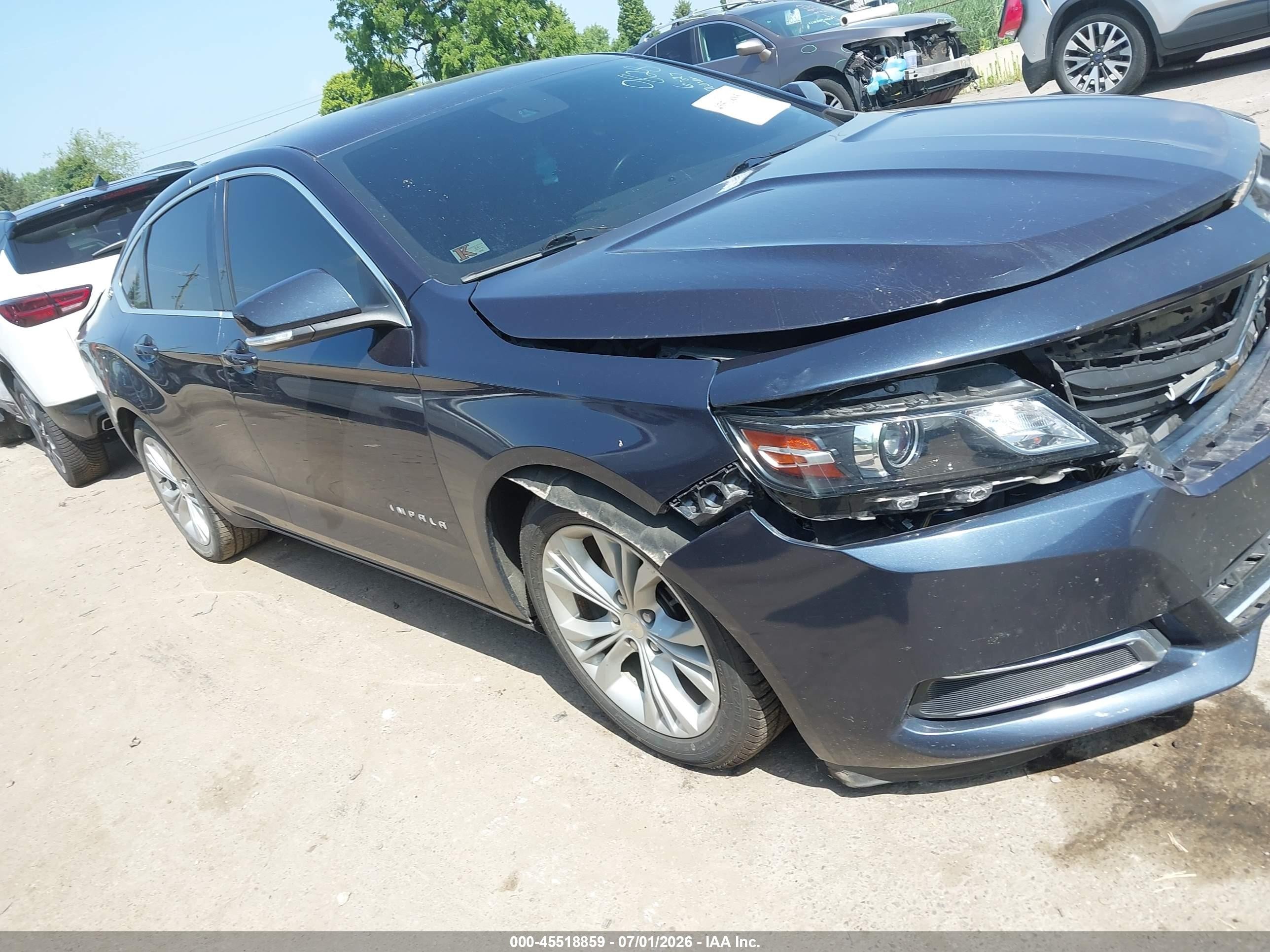 2014 Chevrolet Impala 2lt Blue vin: 2G1125S37E9250828