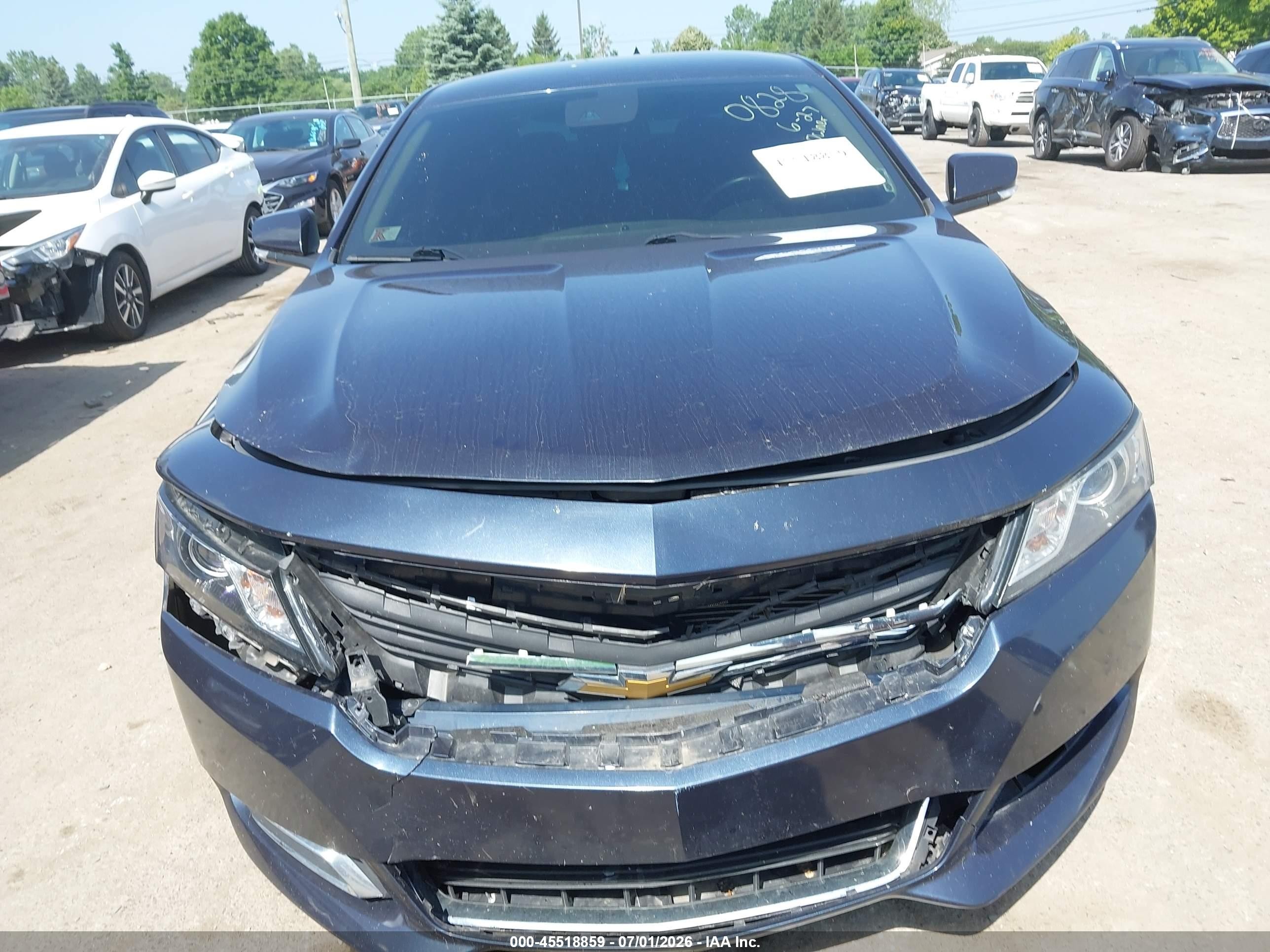2014 Chevrolet Impala 2lt Blue vin: 2G1125S37E9250828