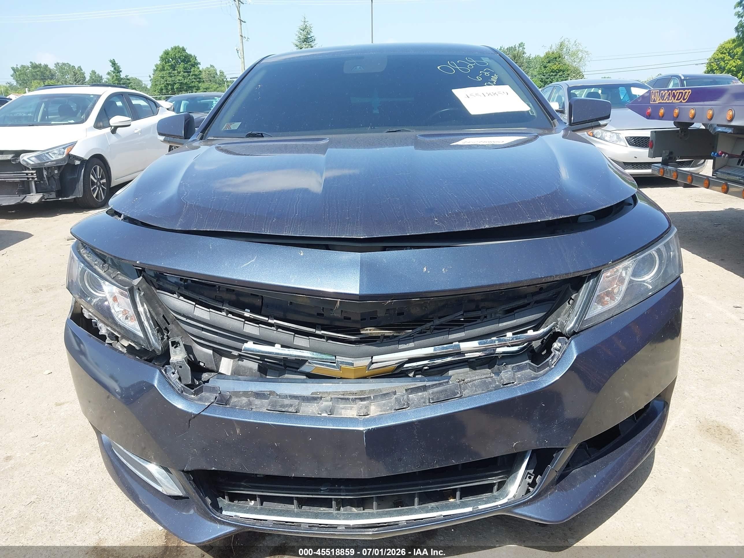 2014 Chevrolet Impala 2lt Blue vin: 2G1125S37E9250828