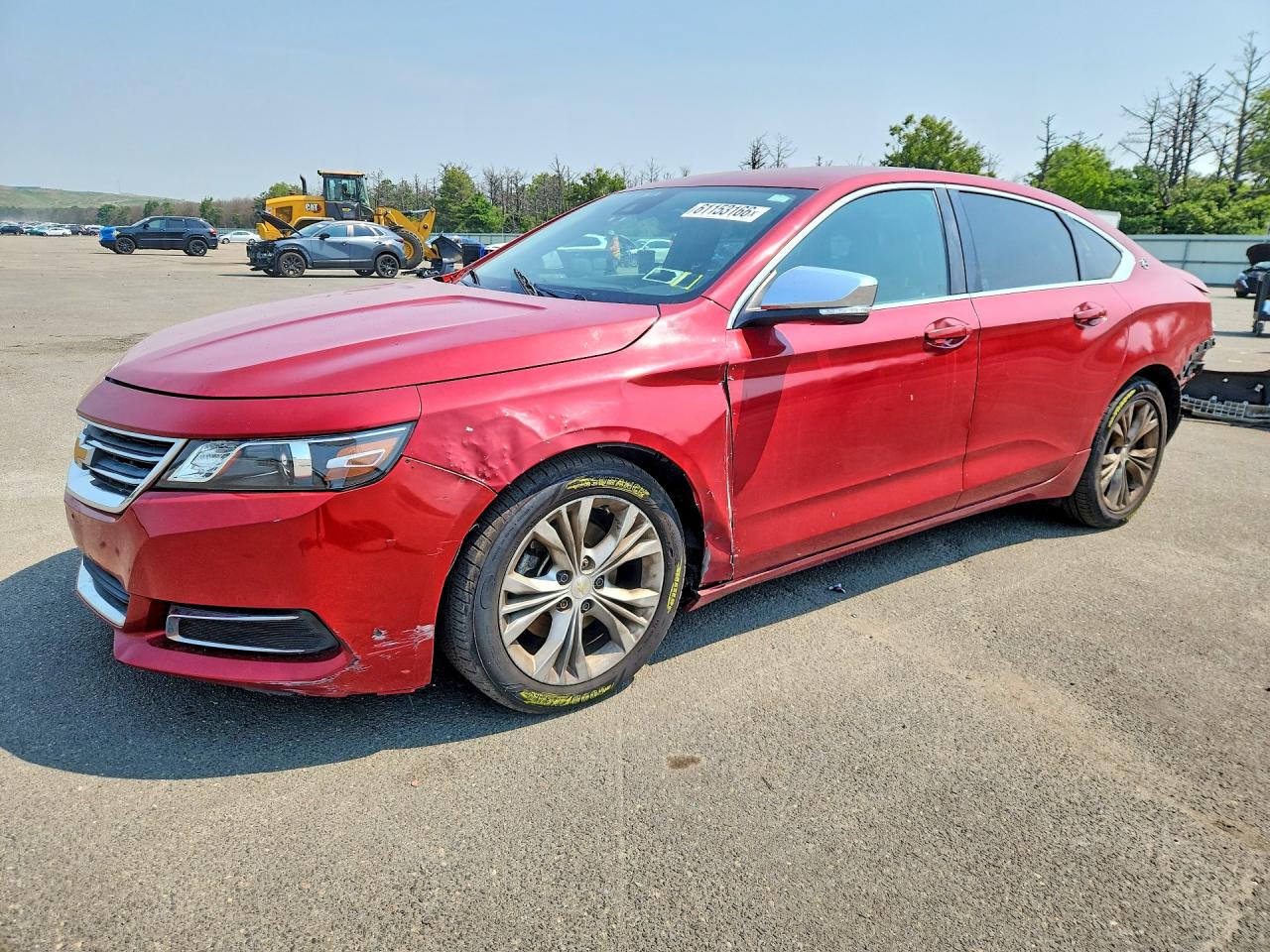 2015 Chevrolet Impala Lt Red vin: 2G1125S37F9105404