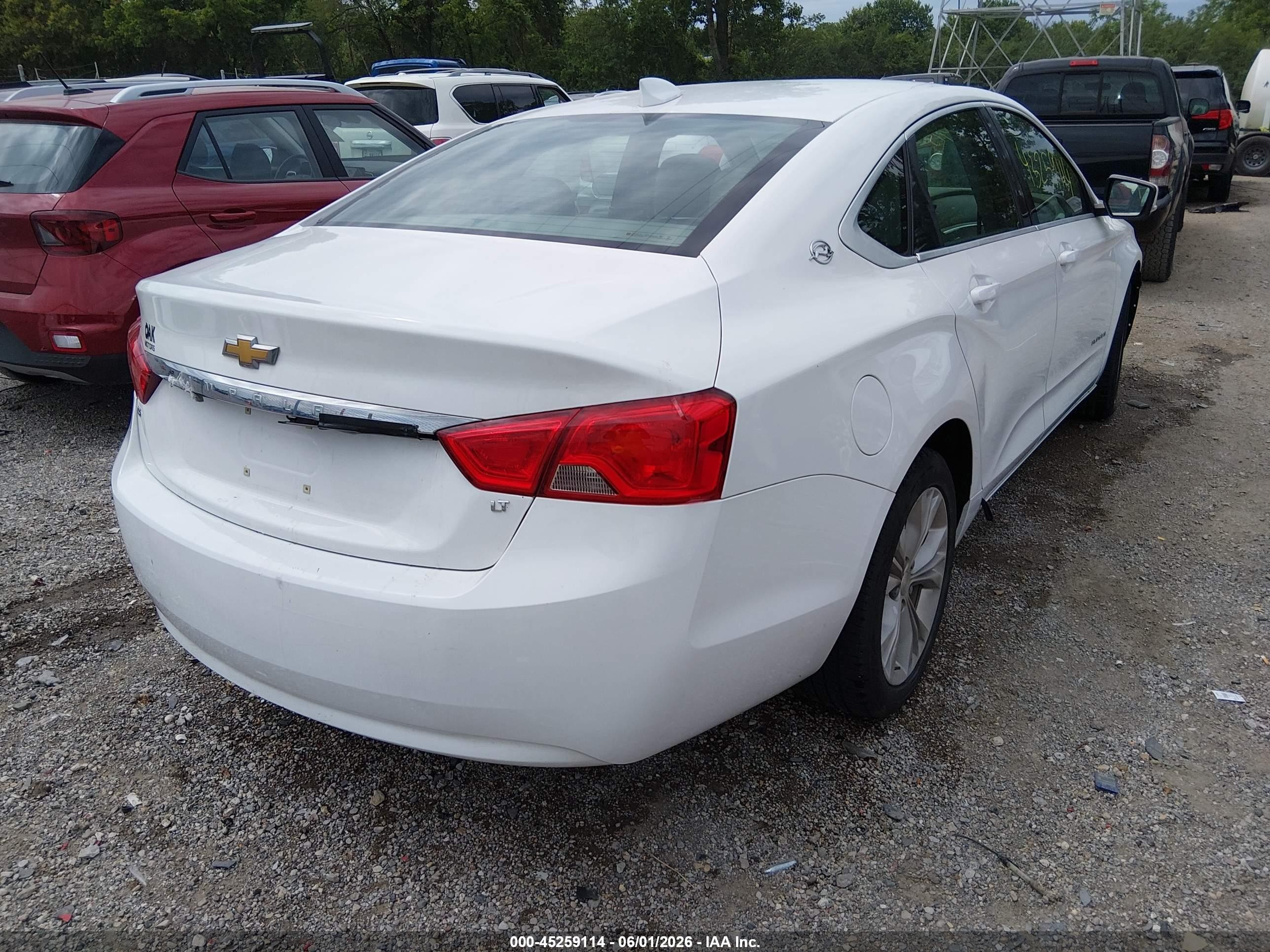 2015 Chevrolet Impala 2lt White vin: 2G1125S37F9199638