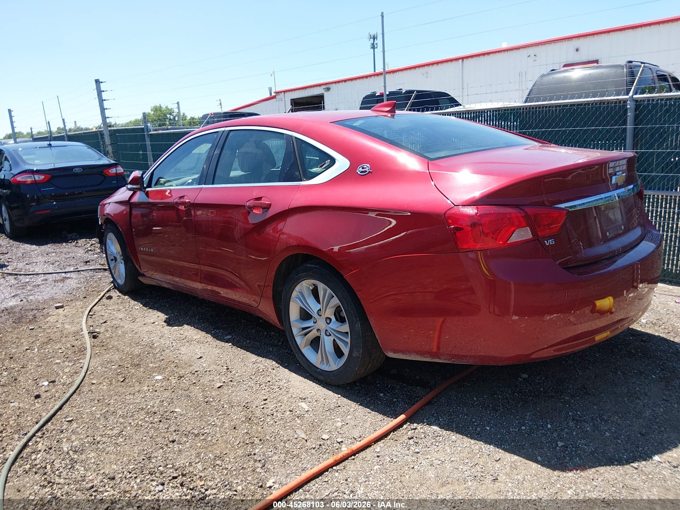 2015 Chevrolet Impala 2lt Red vin: 2G1125S37F9266190