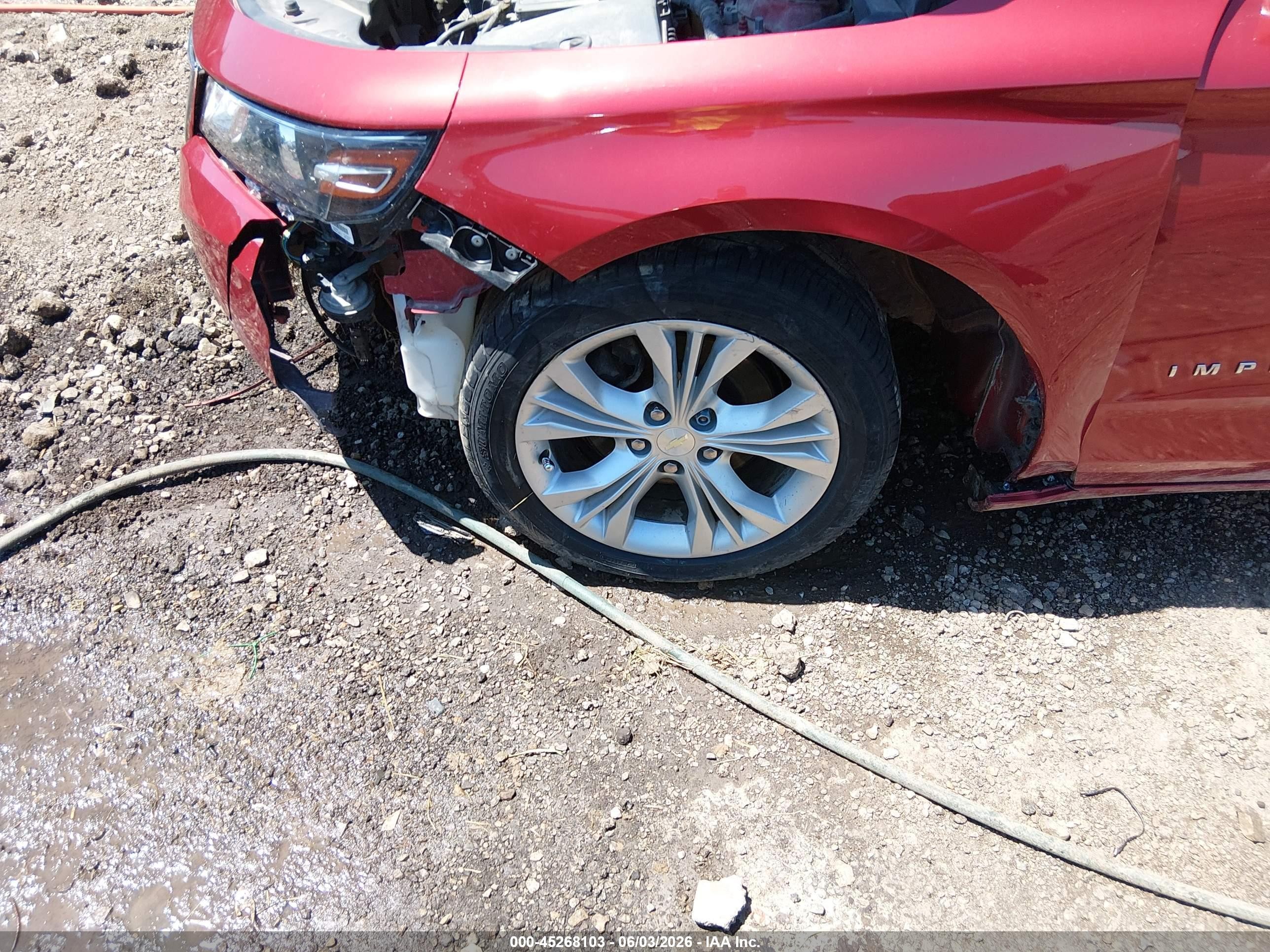 2015 Chevrolet Impala 2lt Red vin: 2G1125S37F9266190