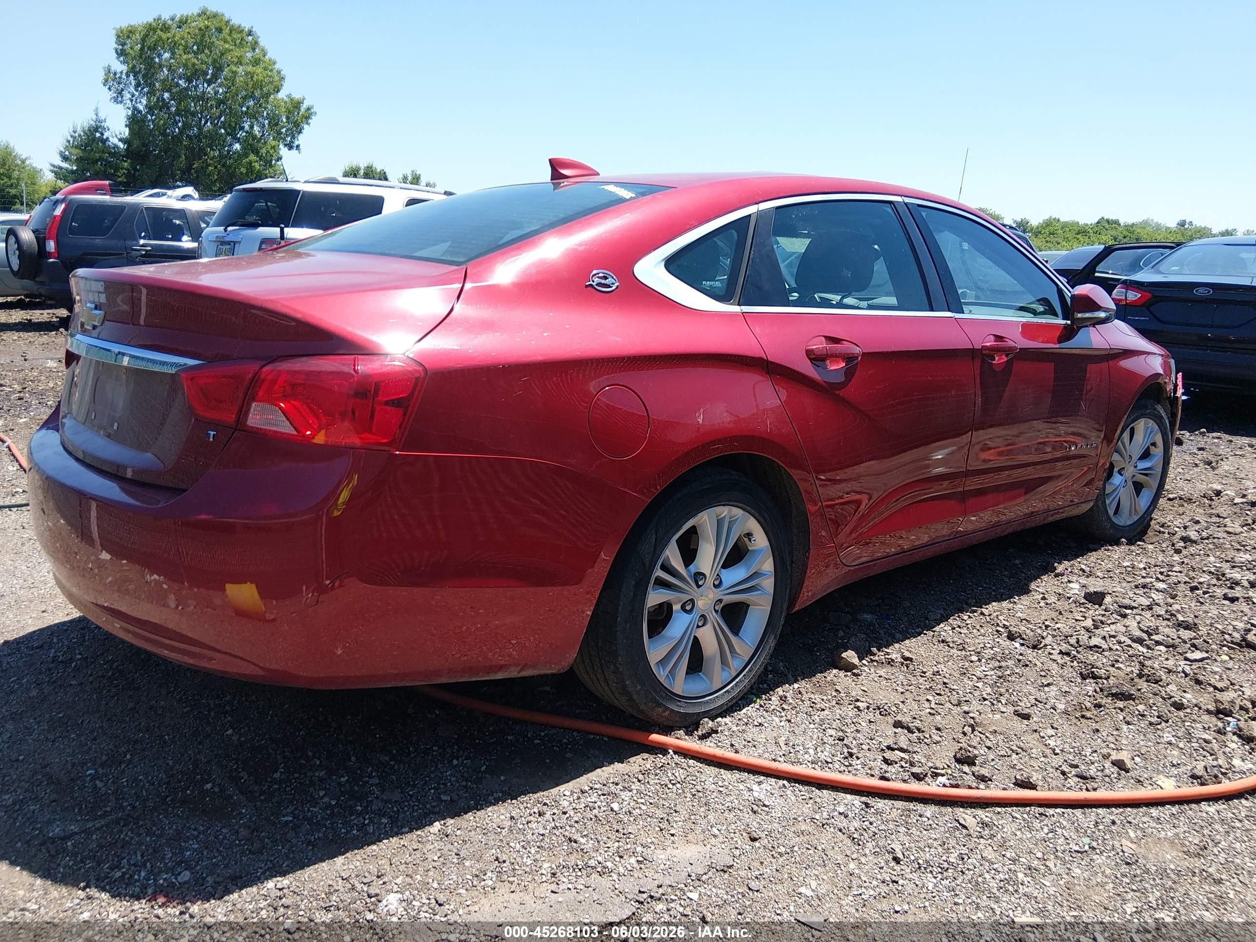 2015 Chevrolet Impala 2lt Red vin: 2G1125S37F9266190