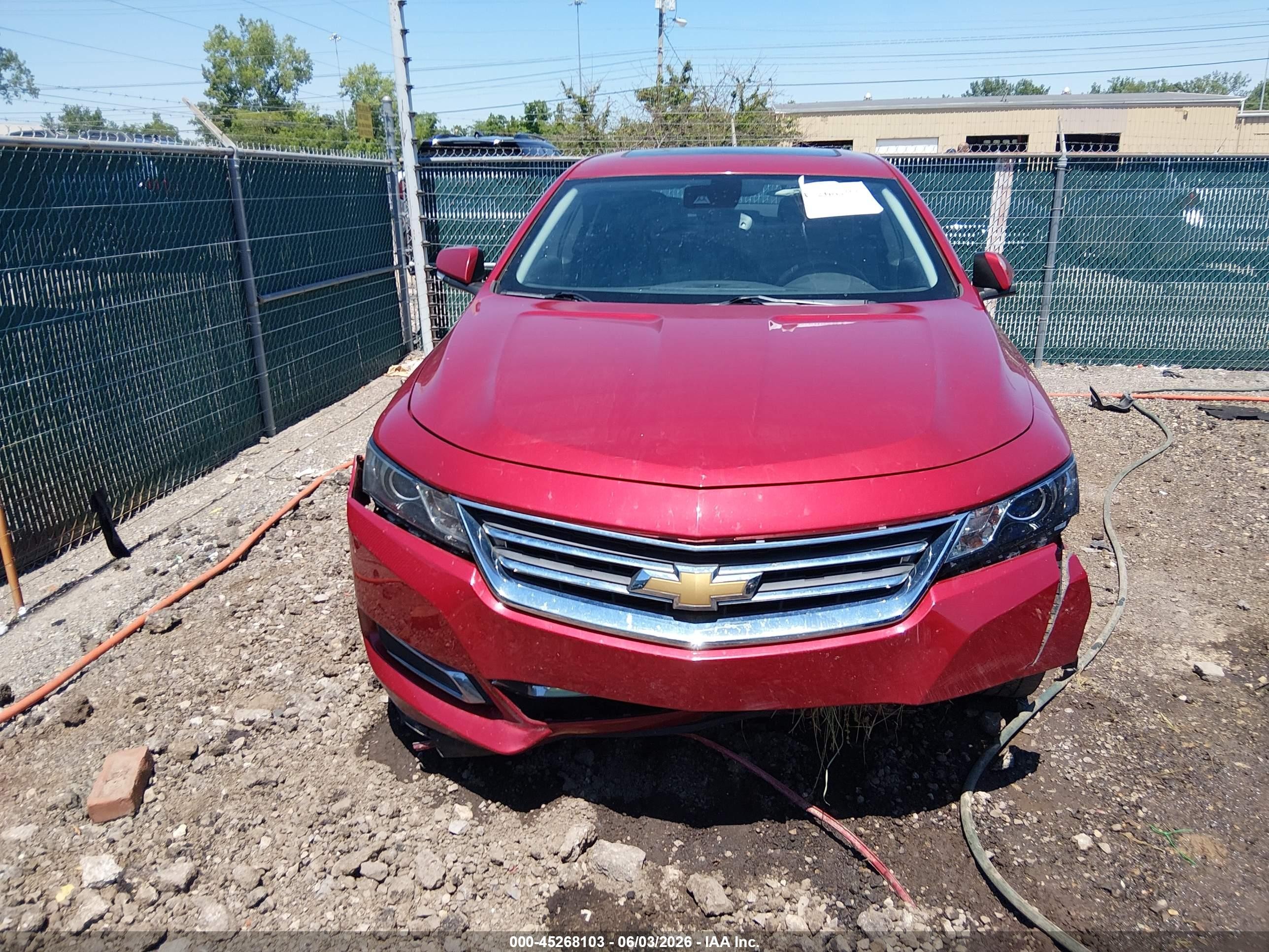 2015 Chevrolet Impala 2lt Red vin: 2G1125S37F9266190