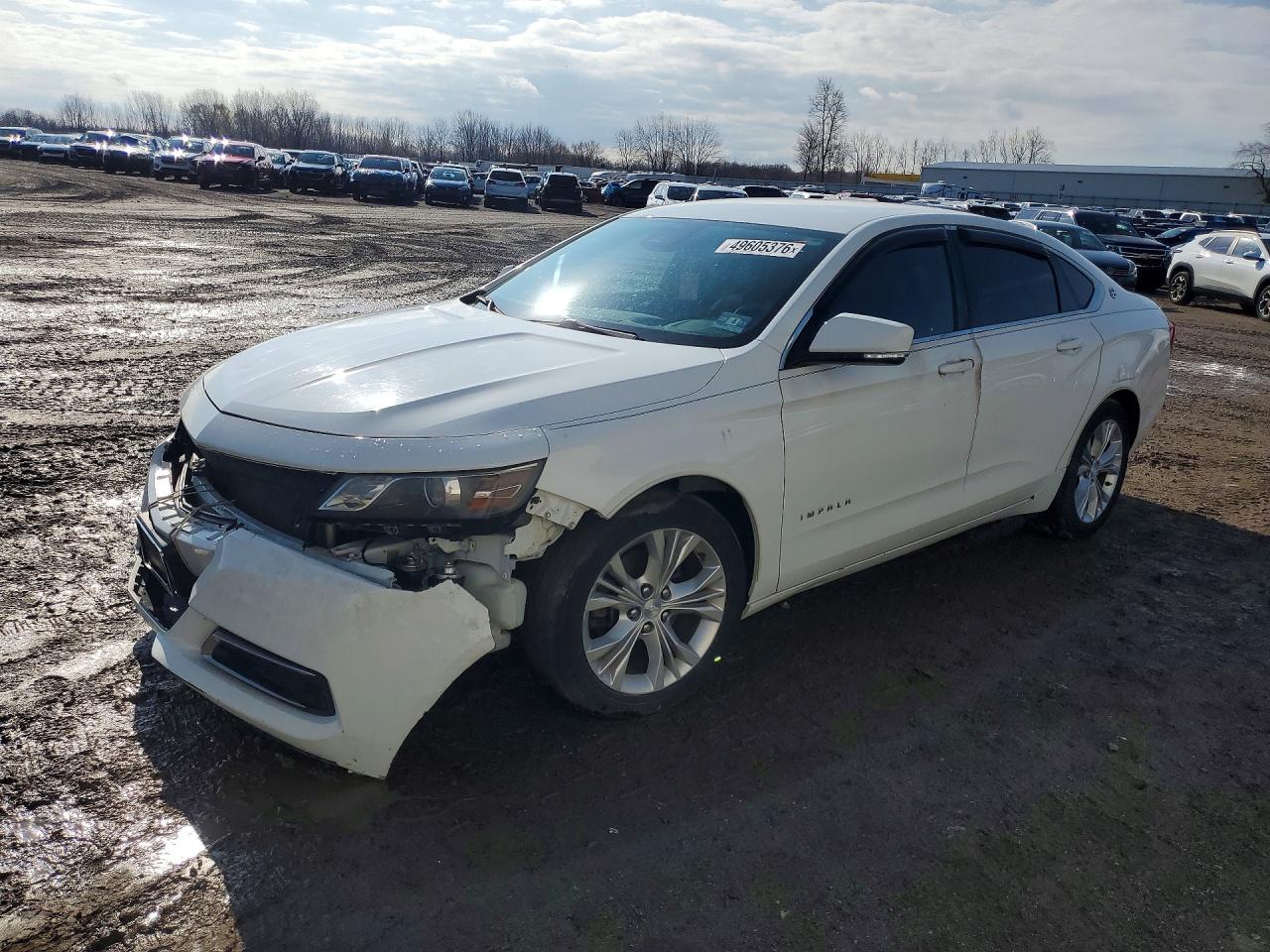 2014 Chevrolet Impala Lt White vin: 2G1125S38E9102476