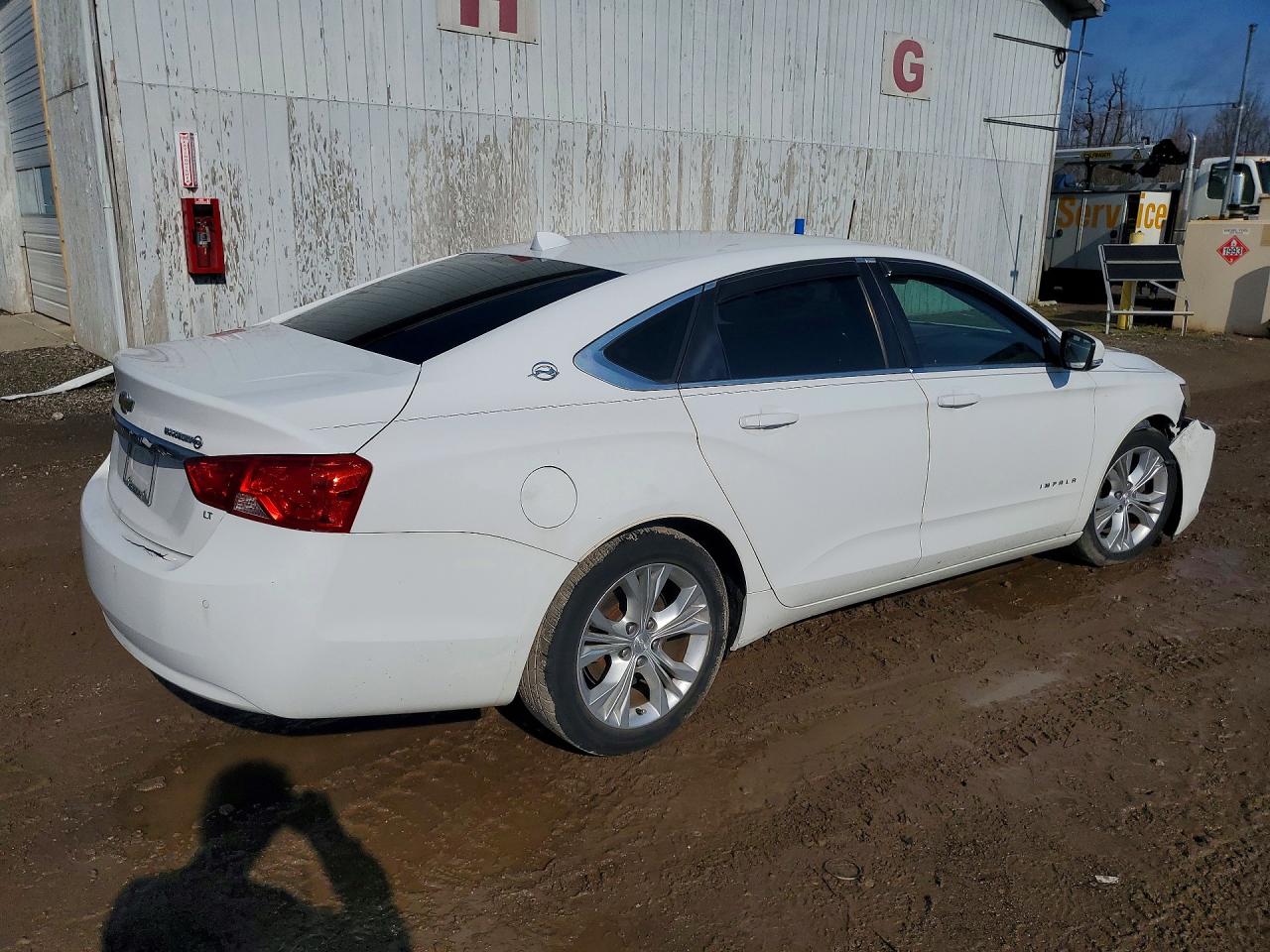 2014 Chevrolet Impala Lt White vin: 2G1125S38E9102476