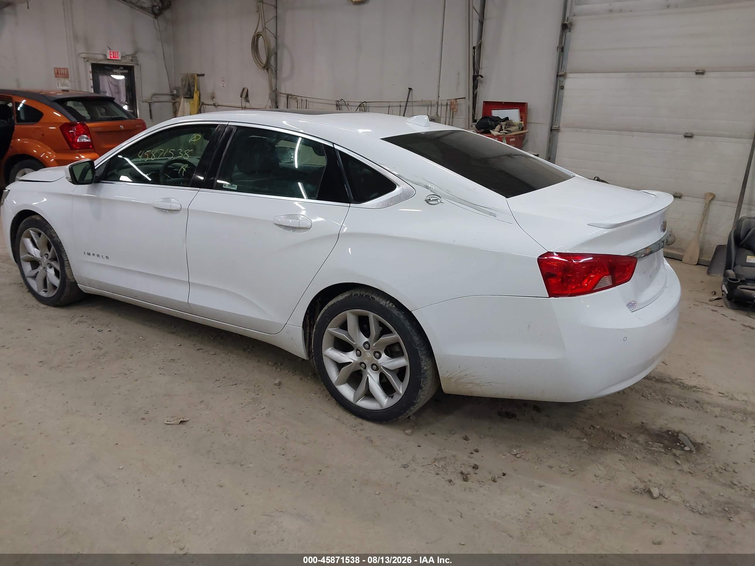 2014 Chevrolet Impala 2lt White vin: 2G1125S38E9168591