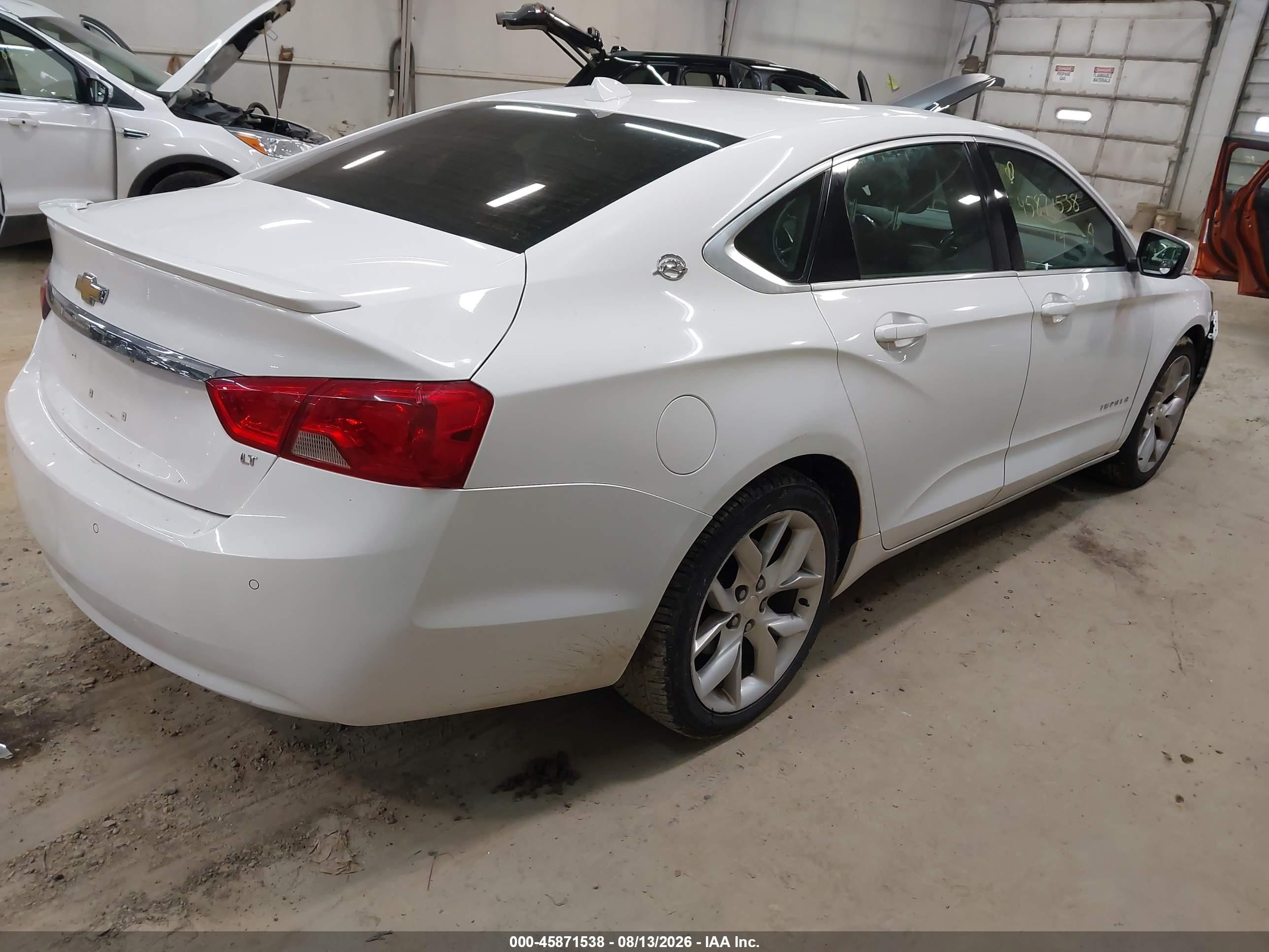 2014 Chevrolet Impala 2lt White vin: 2G1125S38E9168591