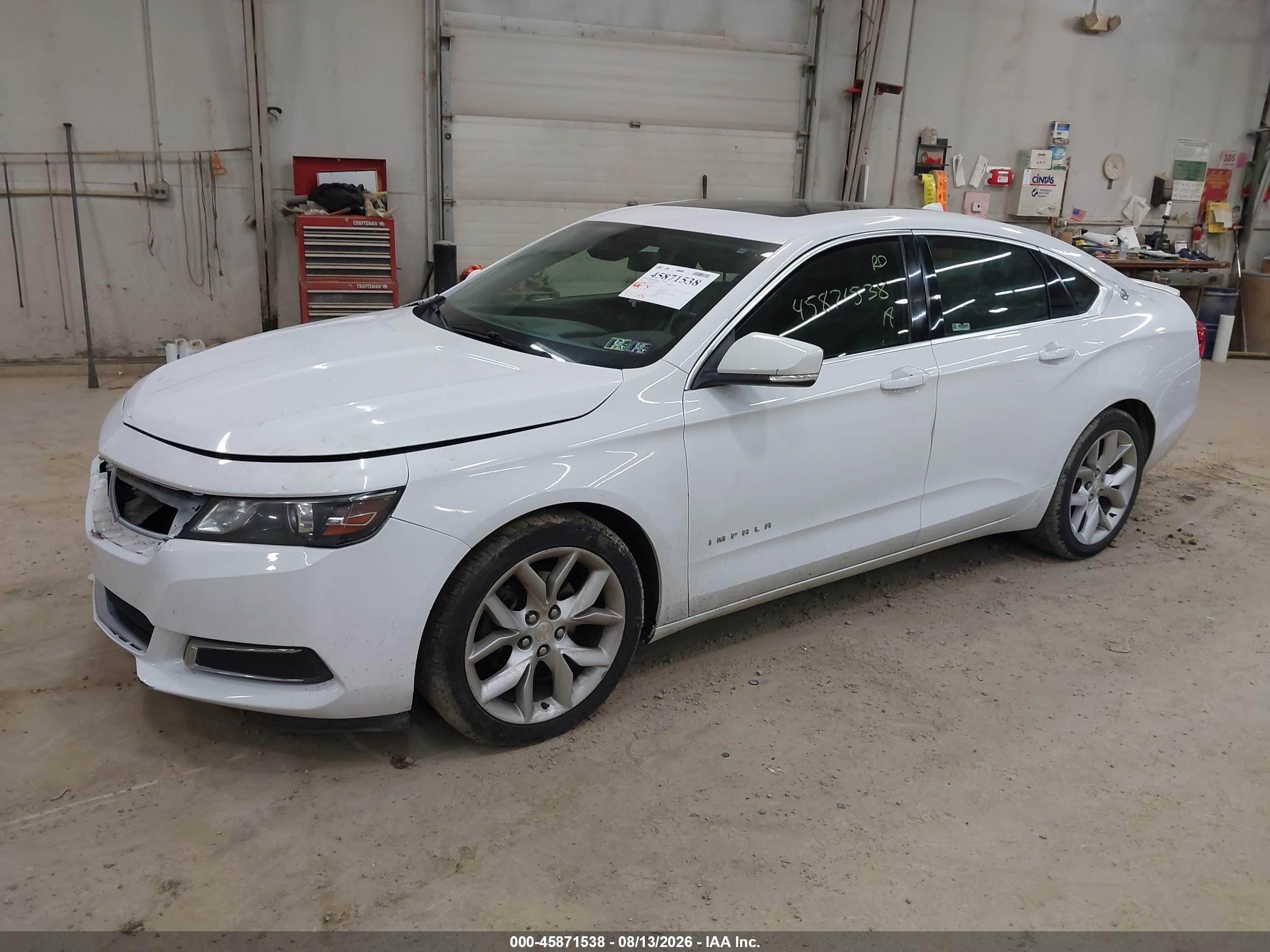 2014 Chevrolet Impala 2lt White vin: 2G1125S38E9168591