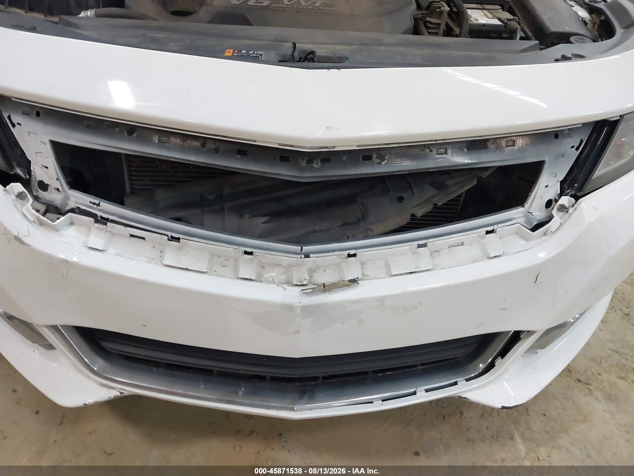 2014 Chevrolet Impala 2lt White vin: 2G1125S38E9168591