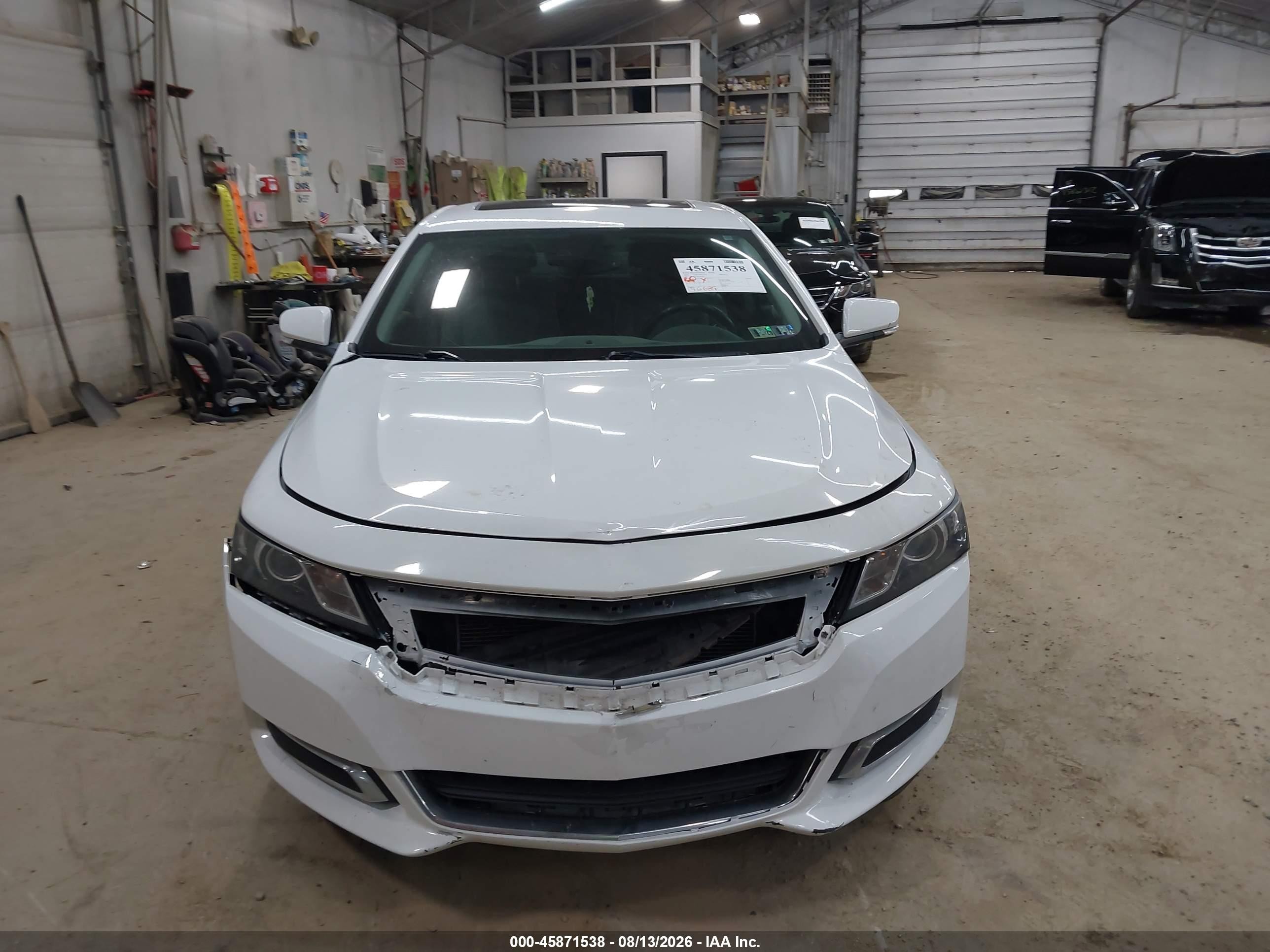 2014 Chevrolet Impala 2lt White vin: 2G1125S38E9168591