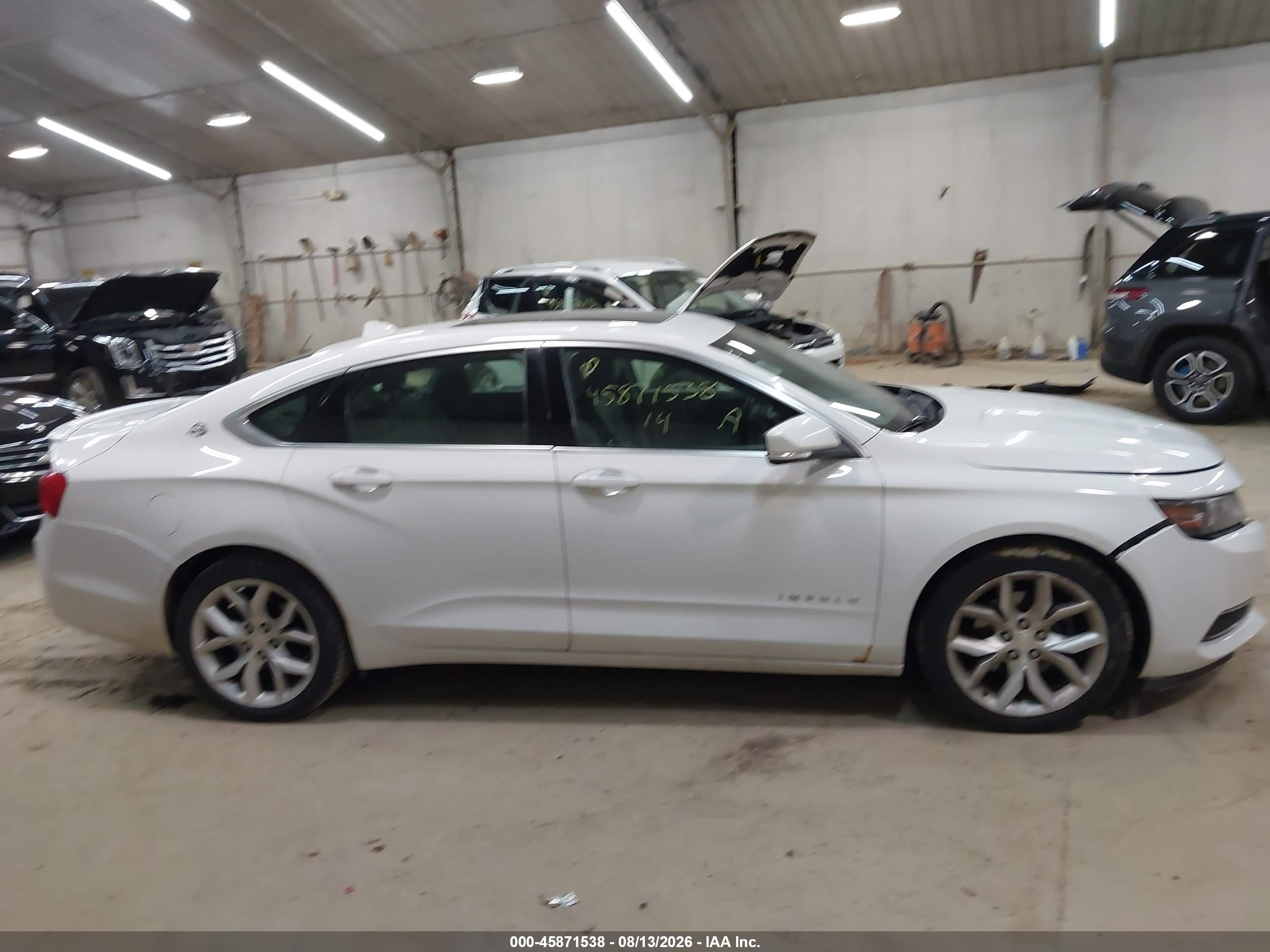 2014 Chevrolet Impala 2lt White vin: 2G1125S38E9168591