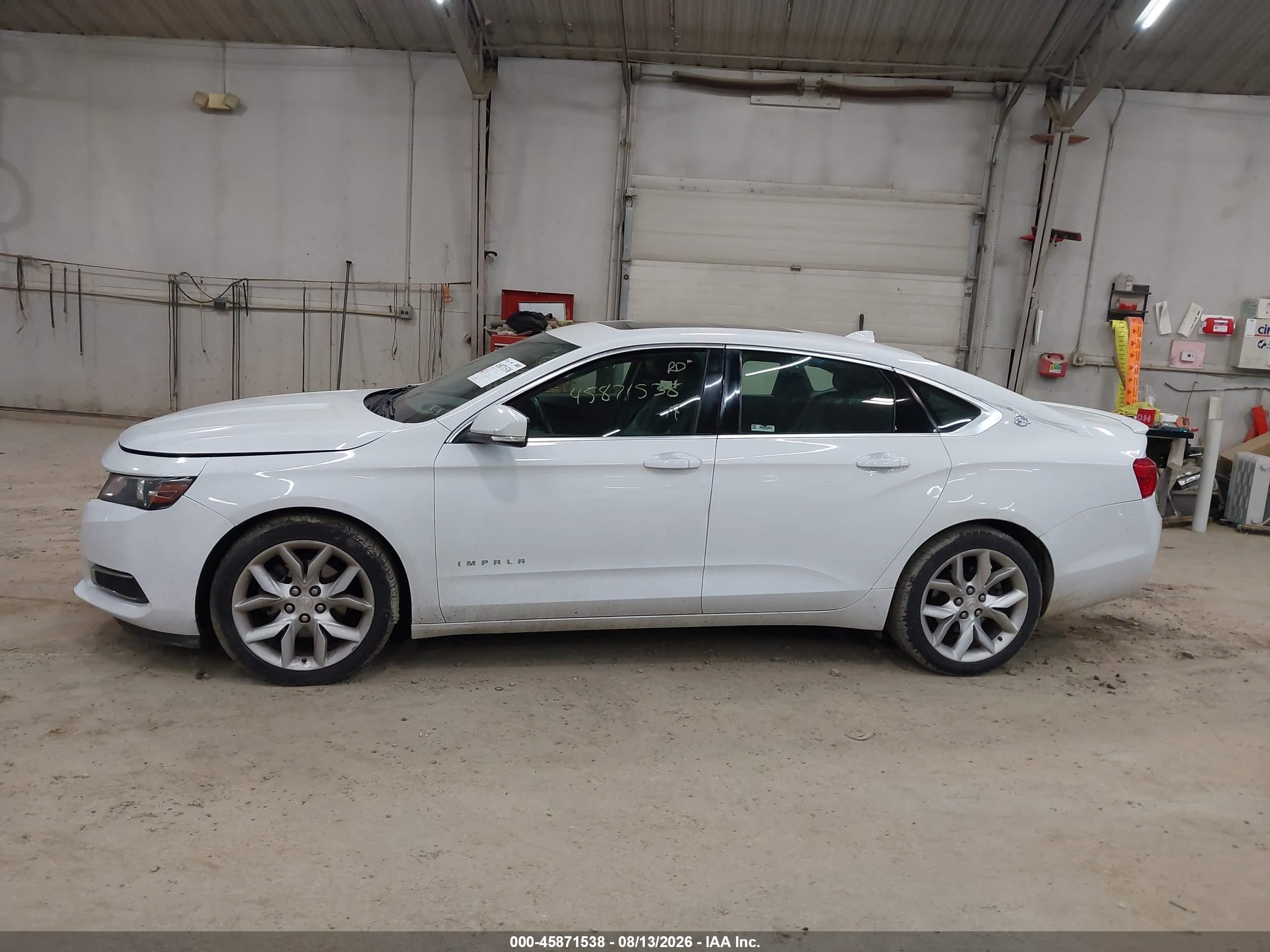 2014 Chevrolet Impala 2lt White vin: 2G1125S38E9168591
