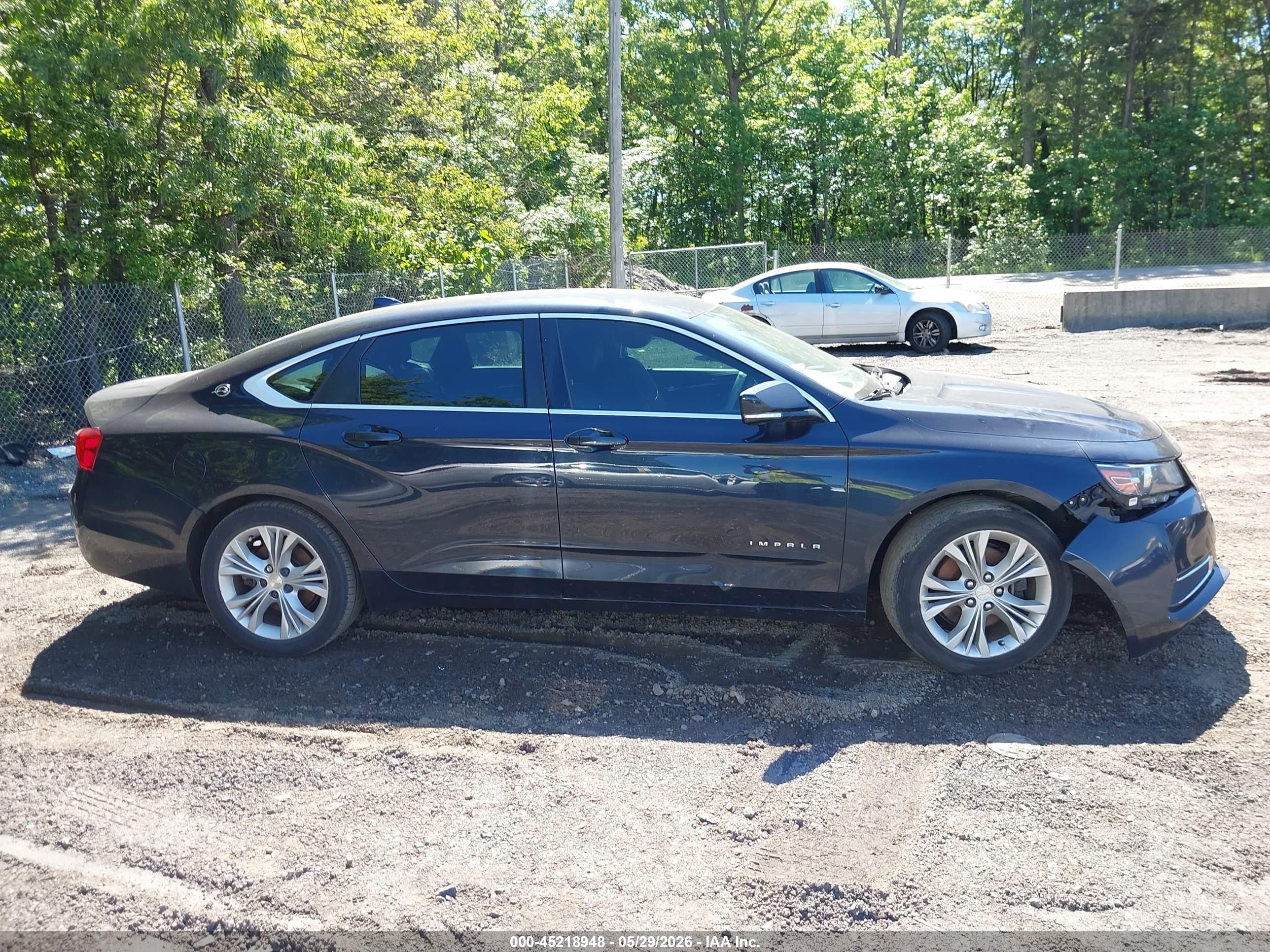 2014 Chevrolet Impala 2lt Blue vin: 2G1125S38E9207986