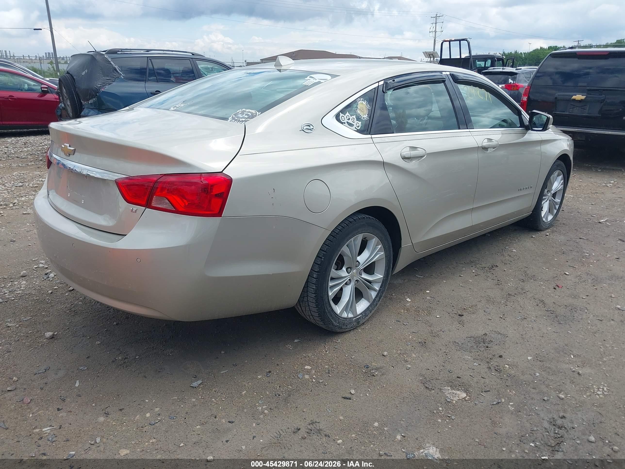 2014 Chevrolet Impala 2lt Gold vin: 2G1125S38E9273423