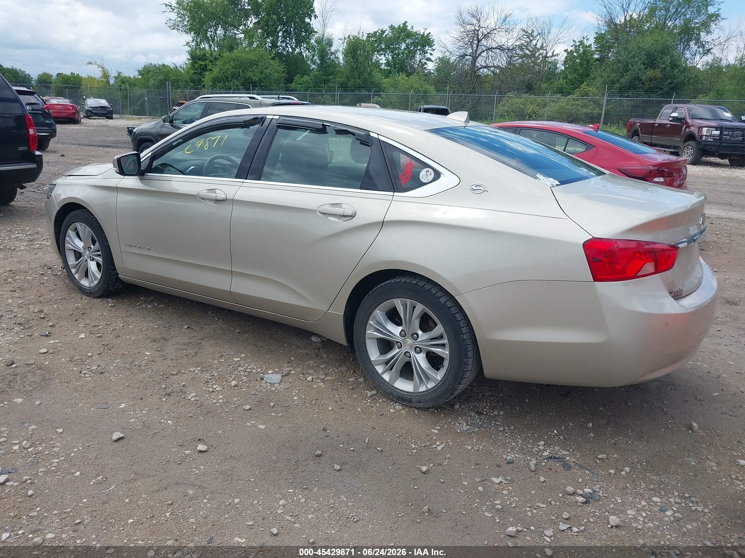 2014 Chevrolet Impala 2lt Gold vin: 2G1125S38E9273423