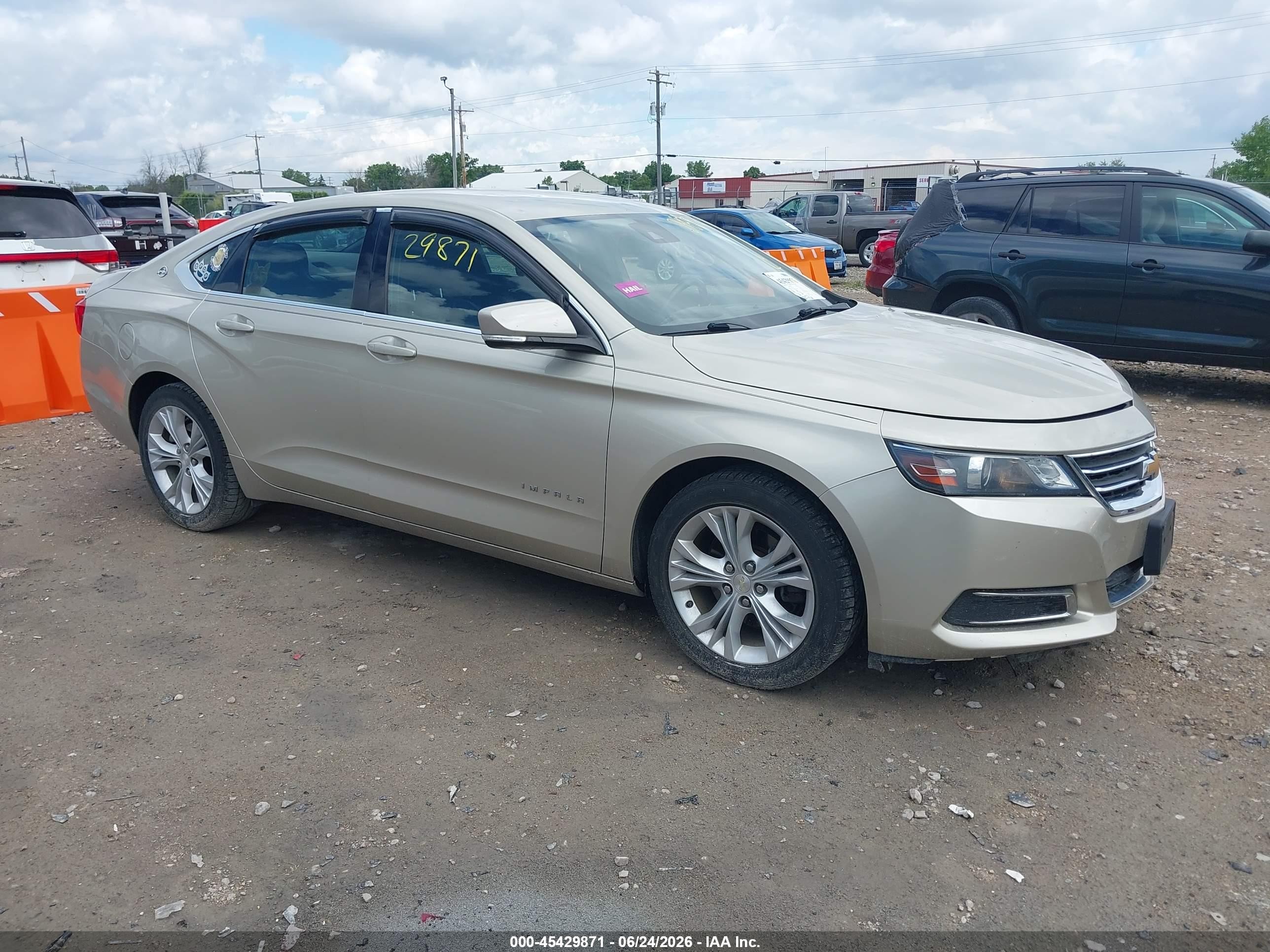 2014 Chevrolet Impala 2lt Золотой vin: 2G1125S38E9273423