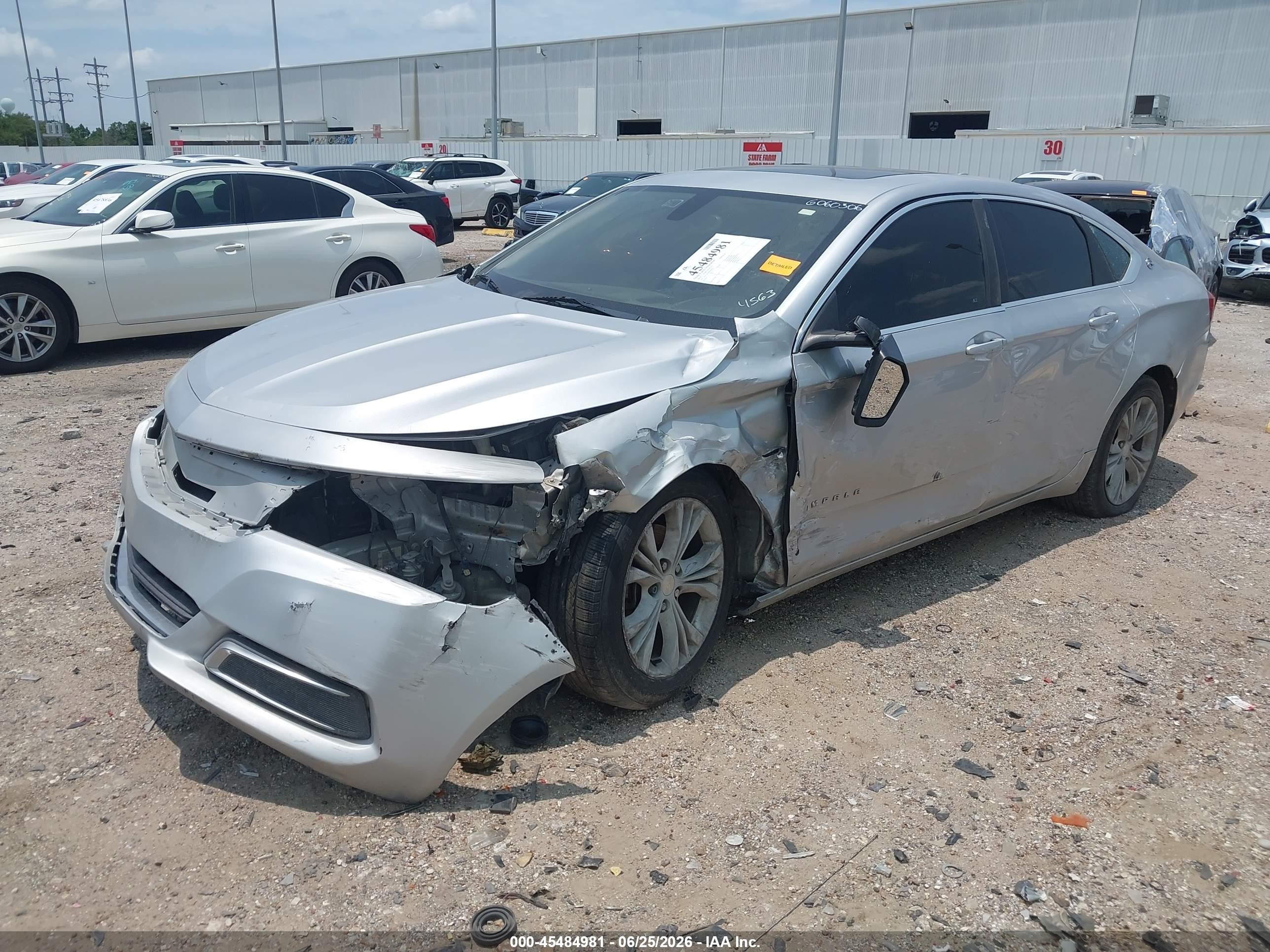 2014 Chevrolet Impala 2lt Silver vin: 2G1125S38E9294563