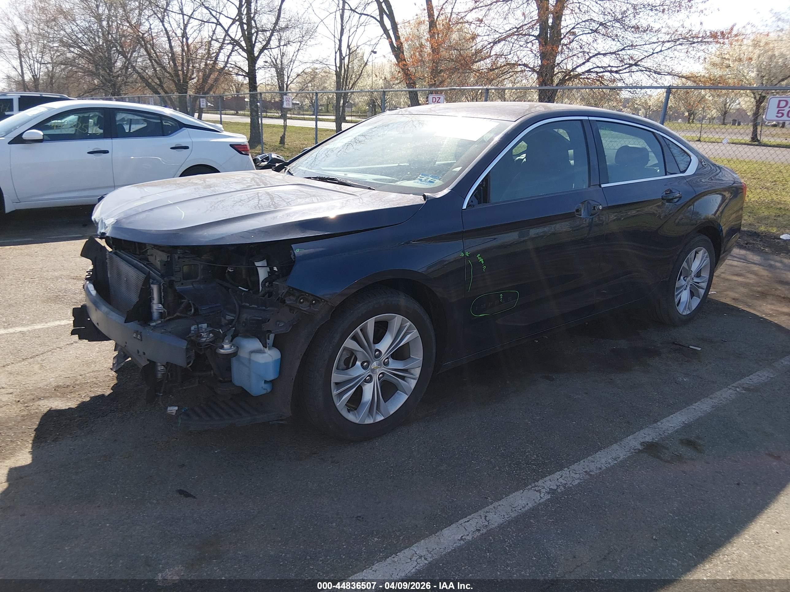 2015 Chevrolet Impala 2lt Синий vin: 2G1125S38F9174201