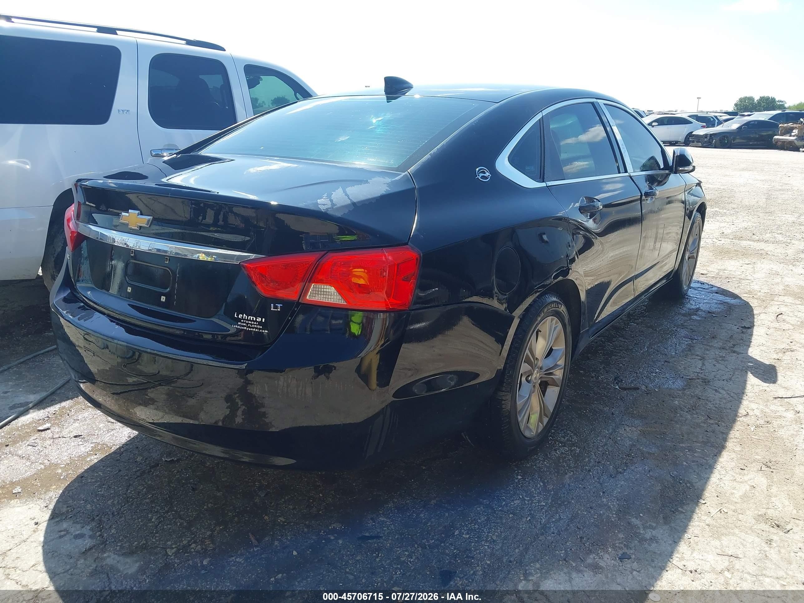 2015 Chevrolet Impala 2lt Черный vin: 2G1125S38F9184579