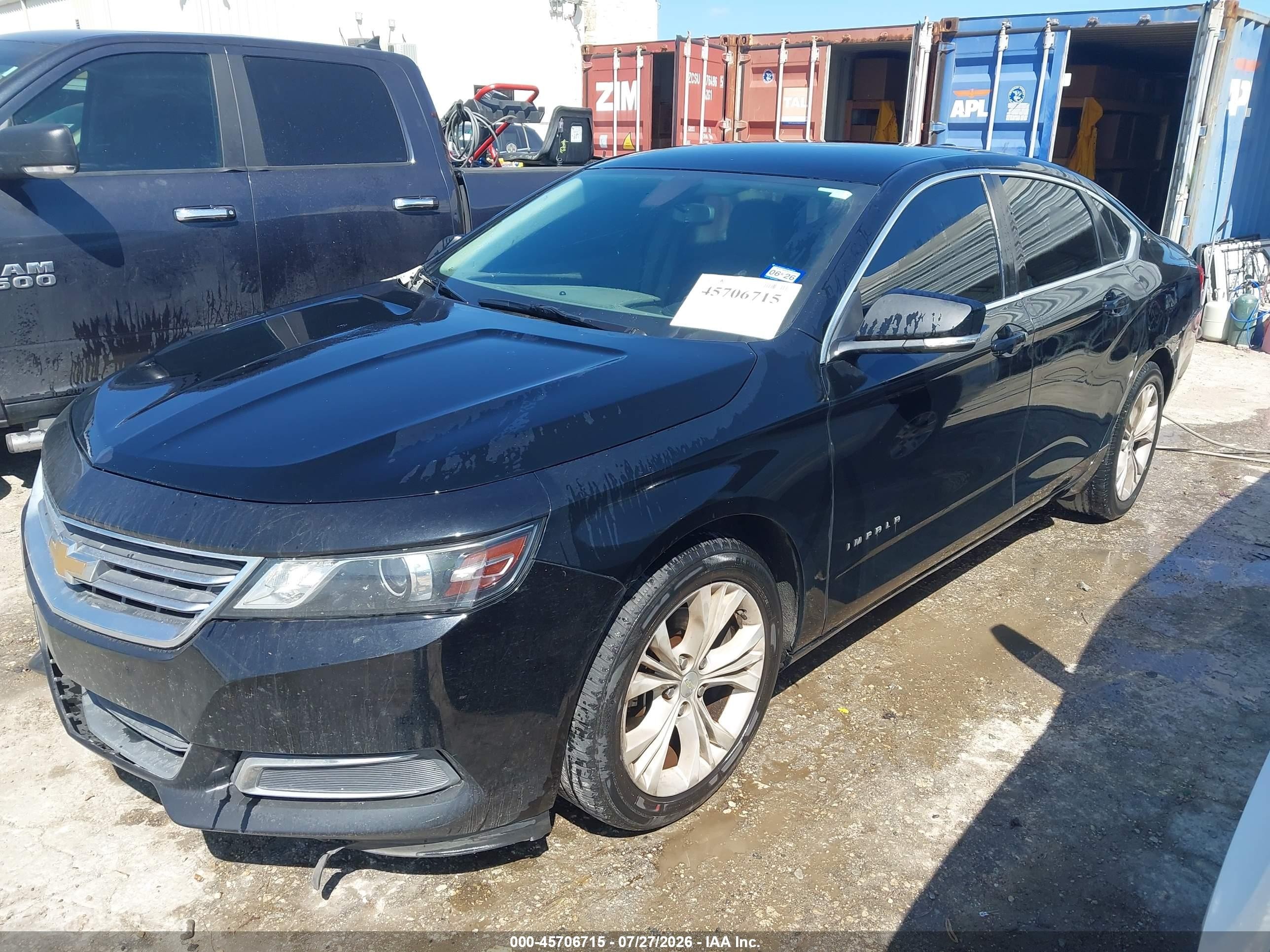 2015 Chevrolet Impala 2lt Черный vin: 2G1125S38F9184579