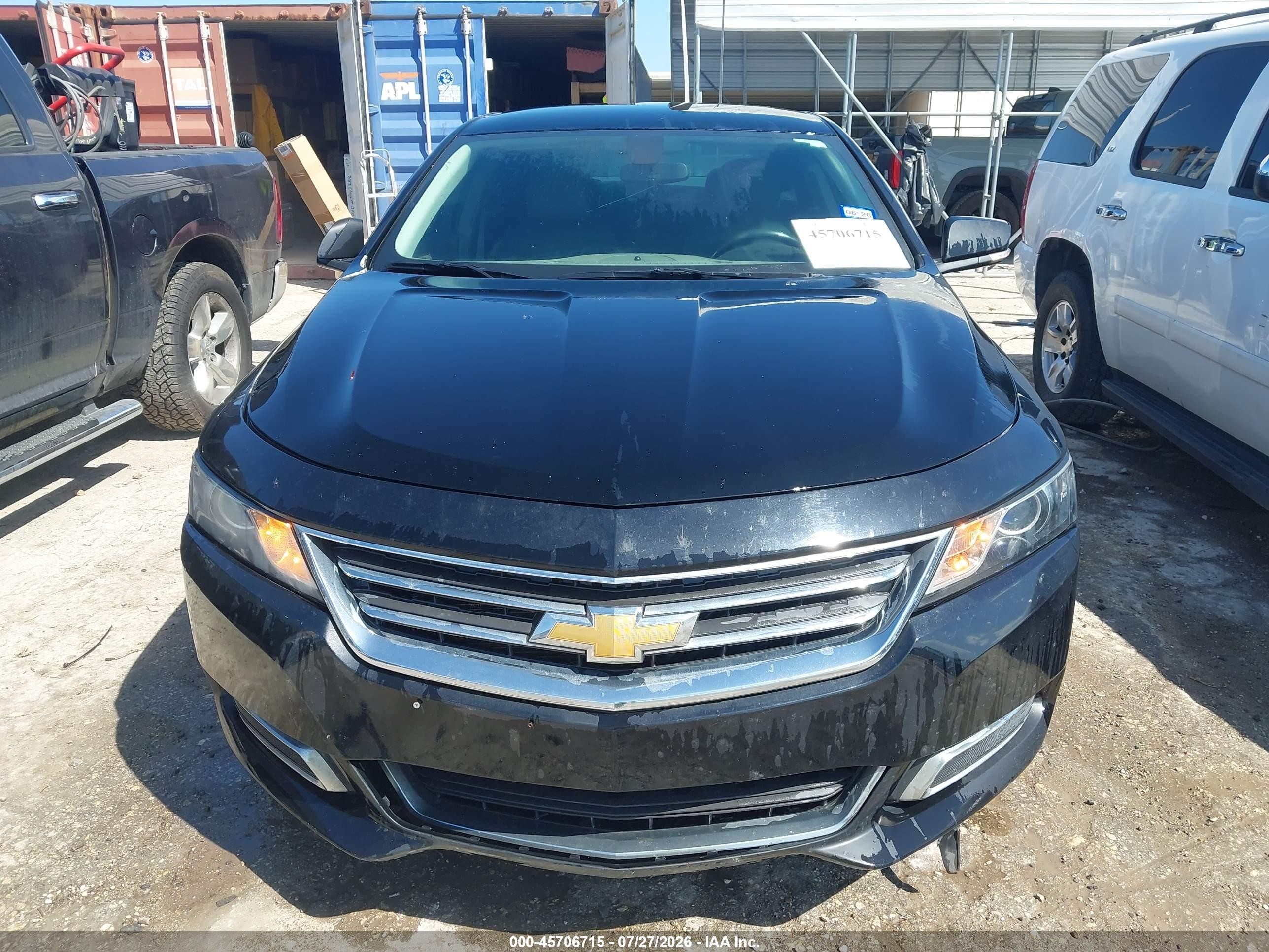 2015 Chevrolet Impala 2lt Черный vin: 2G1125S38F9184579