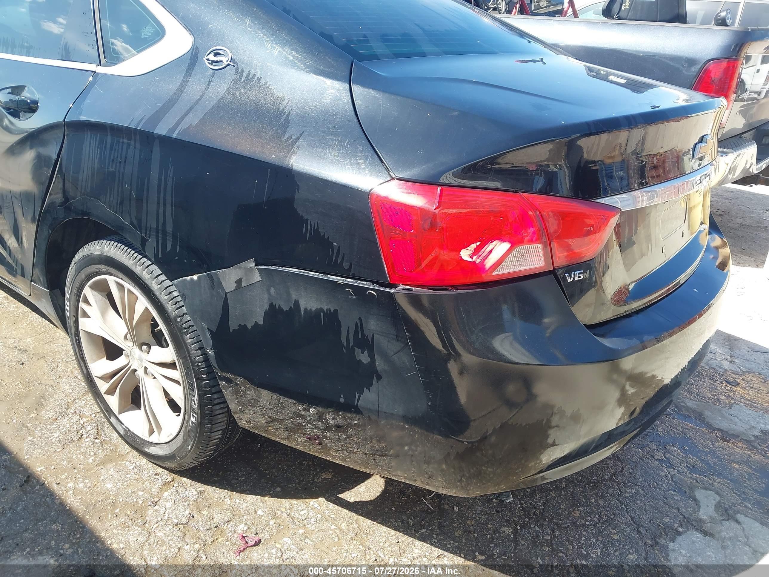 2015 Chevrolet Impala 2lt Черный vin: 2G1125S38F9184579