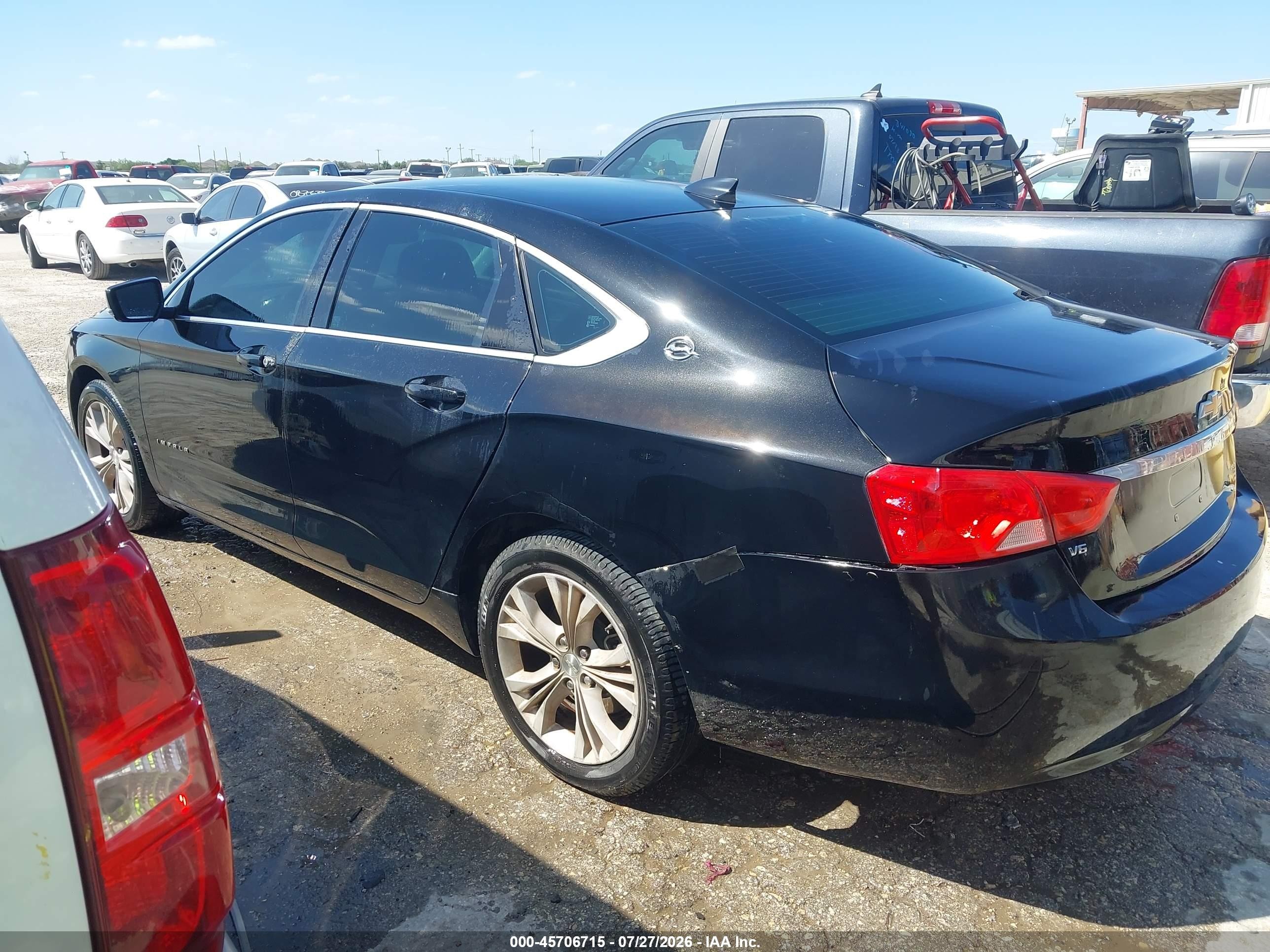 2015 Chevrolet Impala 2lt Черный vin: 2G1125S38F9184579